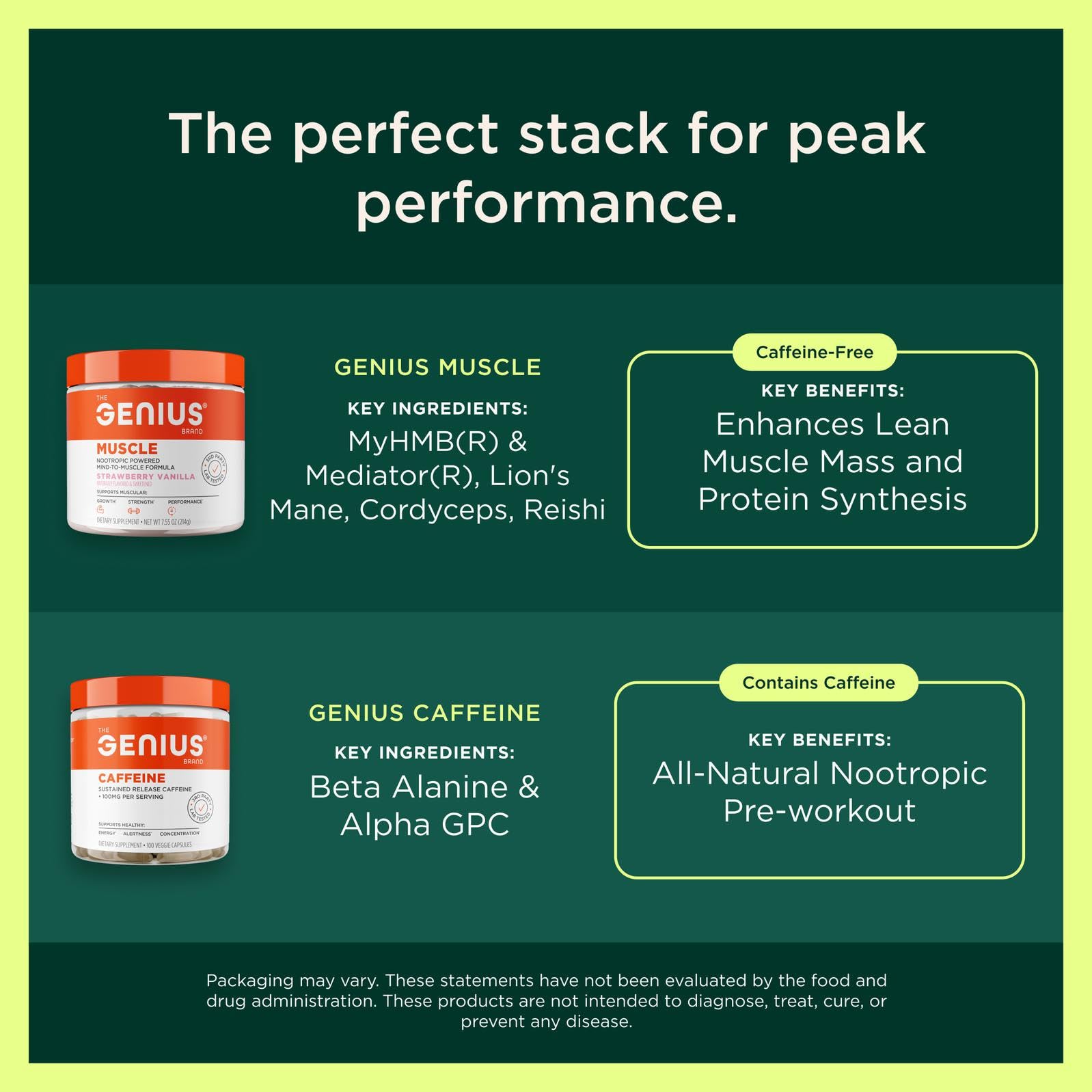 The Genius Brand Protein Powder - Chocolate + Adaptogenic Mushroom Blend - Plant-Based Protein with Reishi, Cordyceps & Lion’s Mane - Daily Muscle Recovery & Immune Support - 20 Servings The Genius Brand buy supplements canada