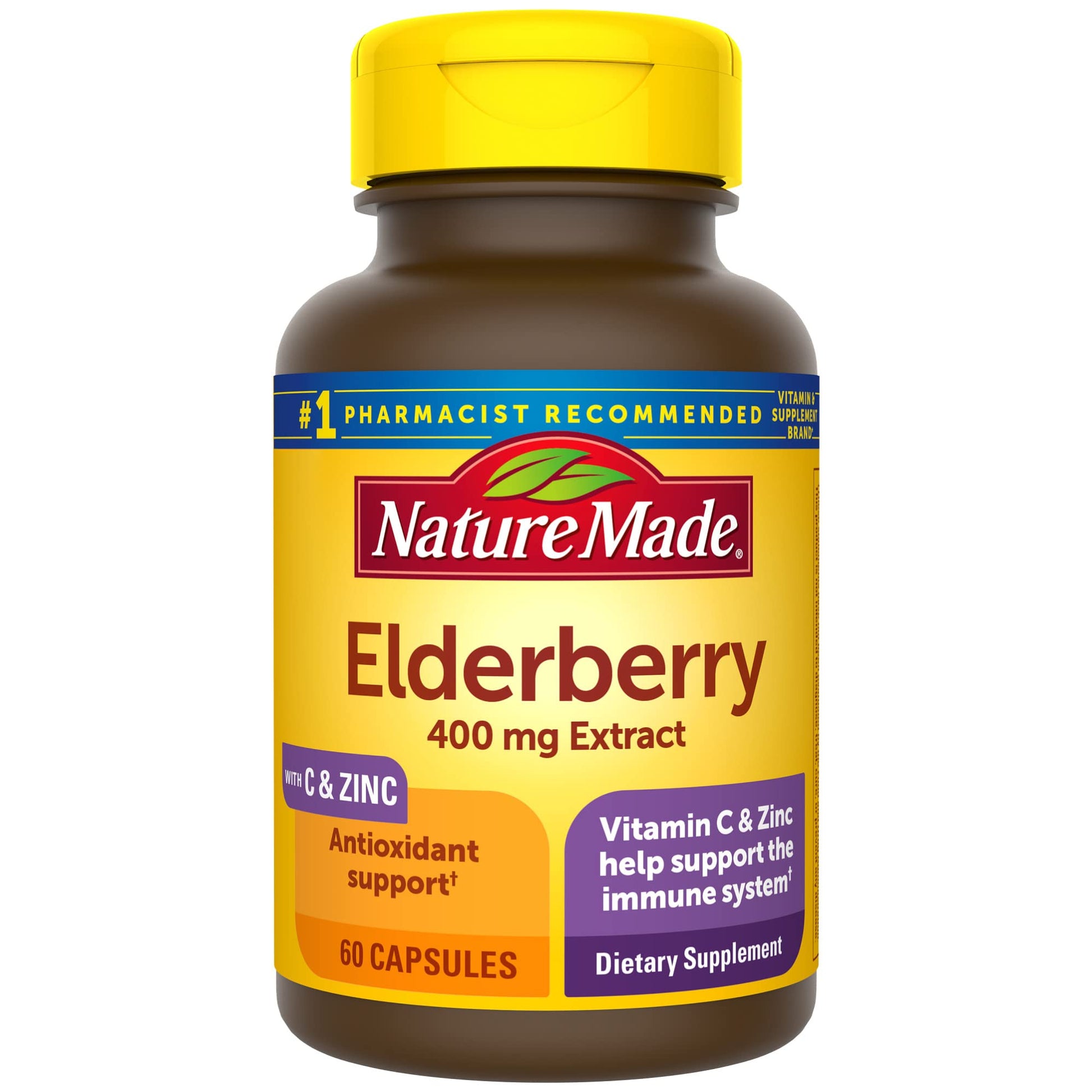 Nature Made Elderberry 400 mg Extract with Vitamin C and Zinc, Dietary Supplement Nature Made buy supplements canada