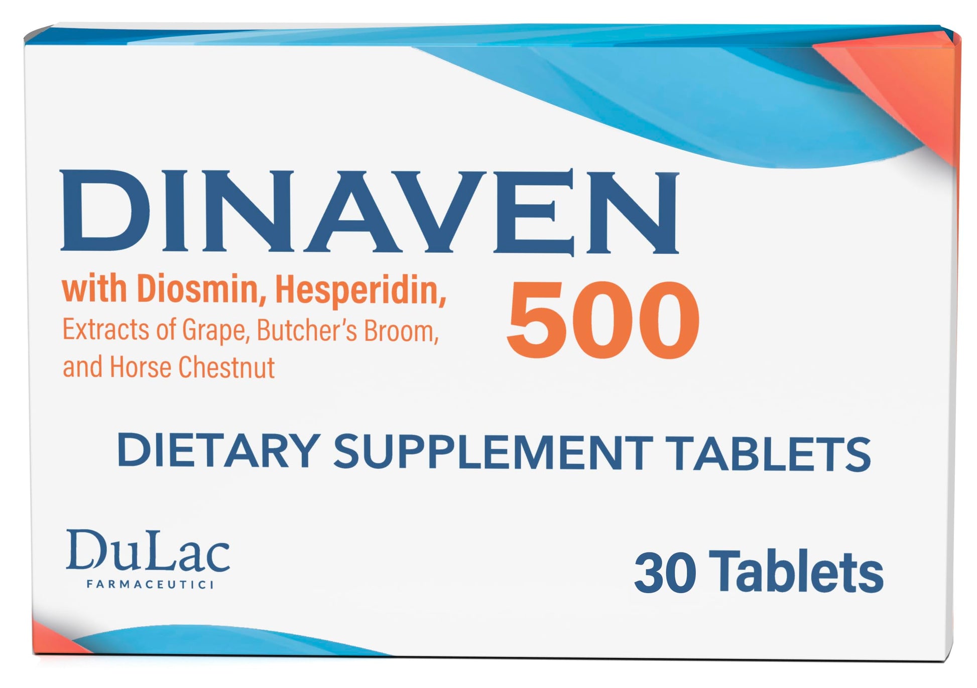 Dulac Dinaven 500, Micronized Diosmin Hesperidin Dietary Supplement 1000mg per serving, Horse Chestnut Extract, Butcher’s Broom & Red Grape Extract, Leg Circulation Support, 30 Tablets, Made in Italy DULÀC FARMACEUTICI 1982 buy supplements canada