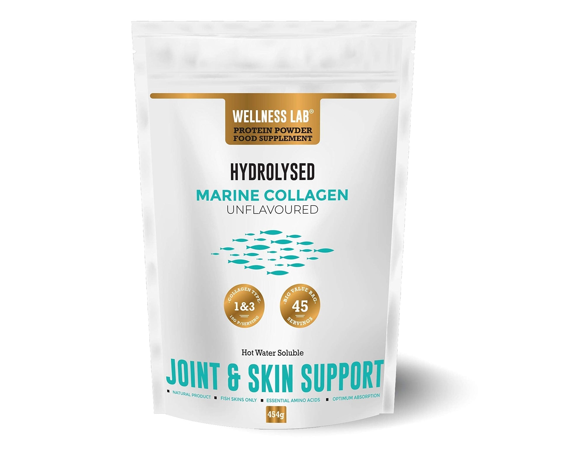 Cleanest Marine Collagen Peptides | Wellness Lab 454g | Type I,III | Highest Bioavailability Hydrolysed Protein Wellness Lab buy supplements canada