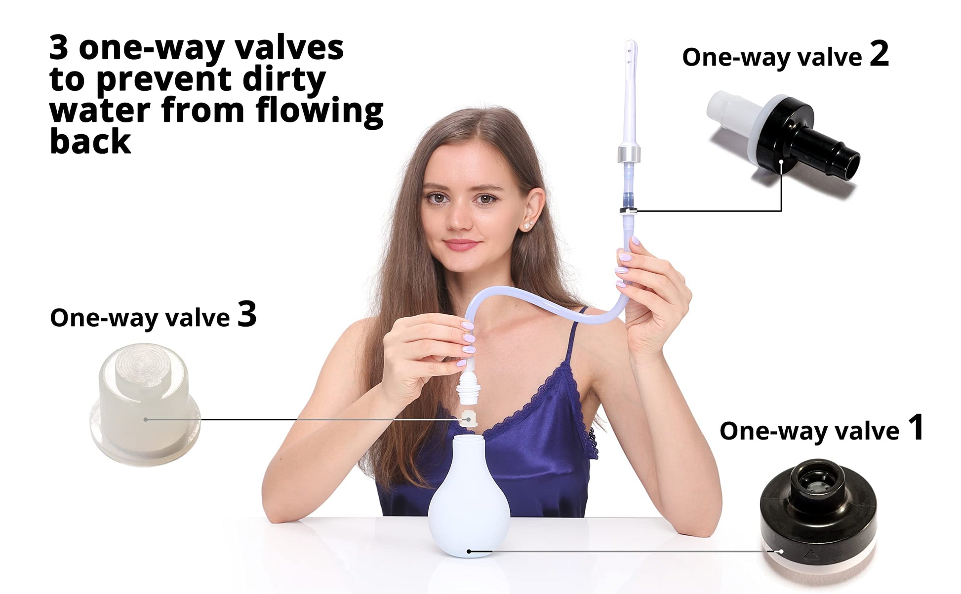 RVDKBULB Natural Vaginal Cleansing System with 3 One-Way Valves - Vaginal Douche for Women RVDKBULB buy supplements canada