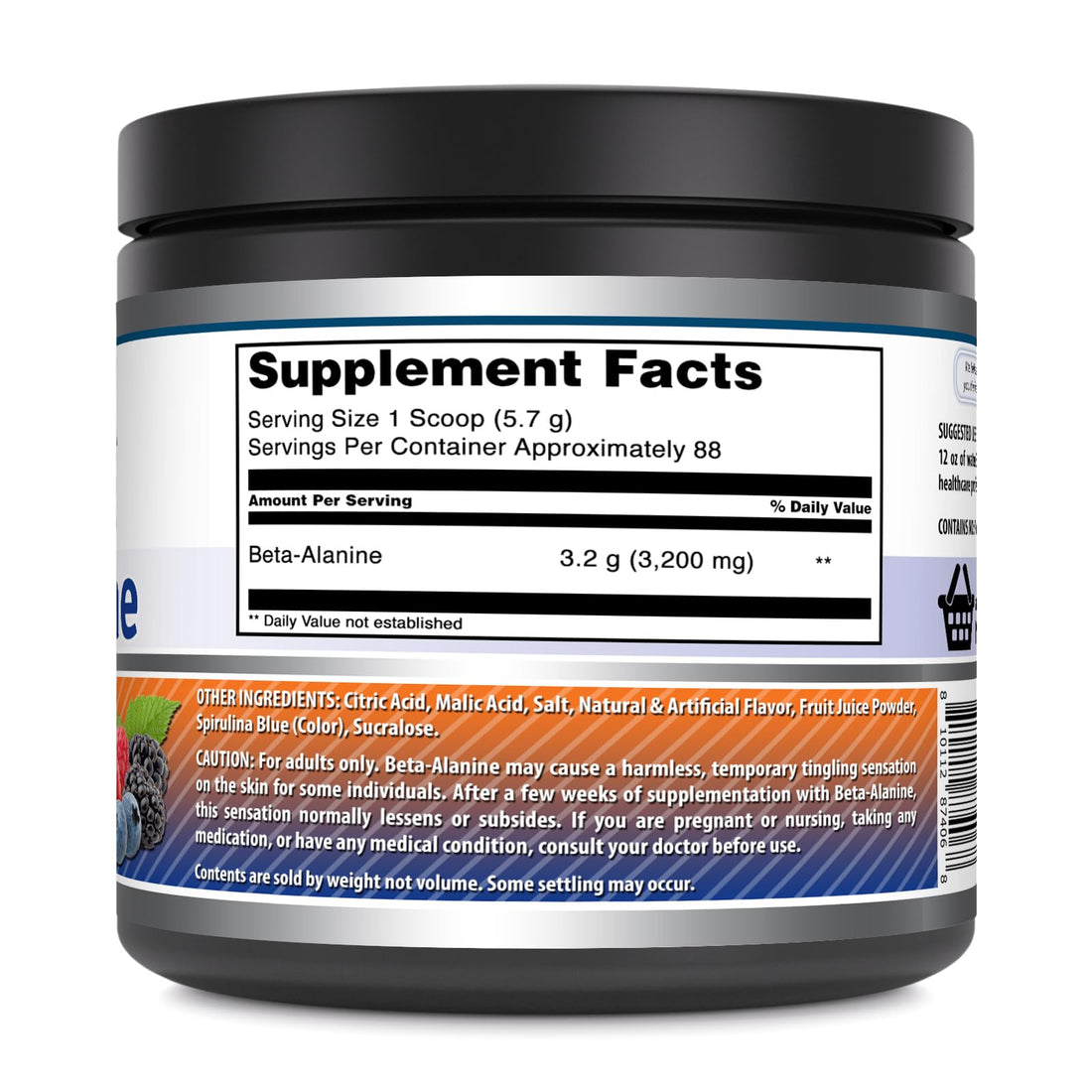 Amazing Formulas Beta Alanine 500 Grams (1.1 Lb) Powder Supplement | Wild Berry Flavor Amazing Nutrition buy supplements canada
