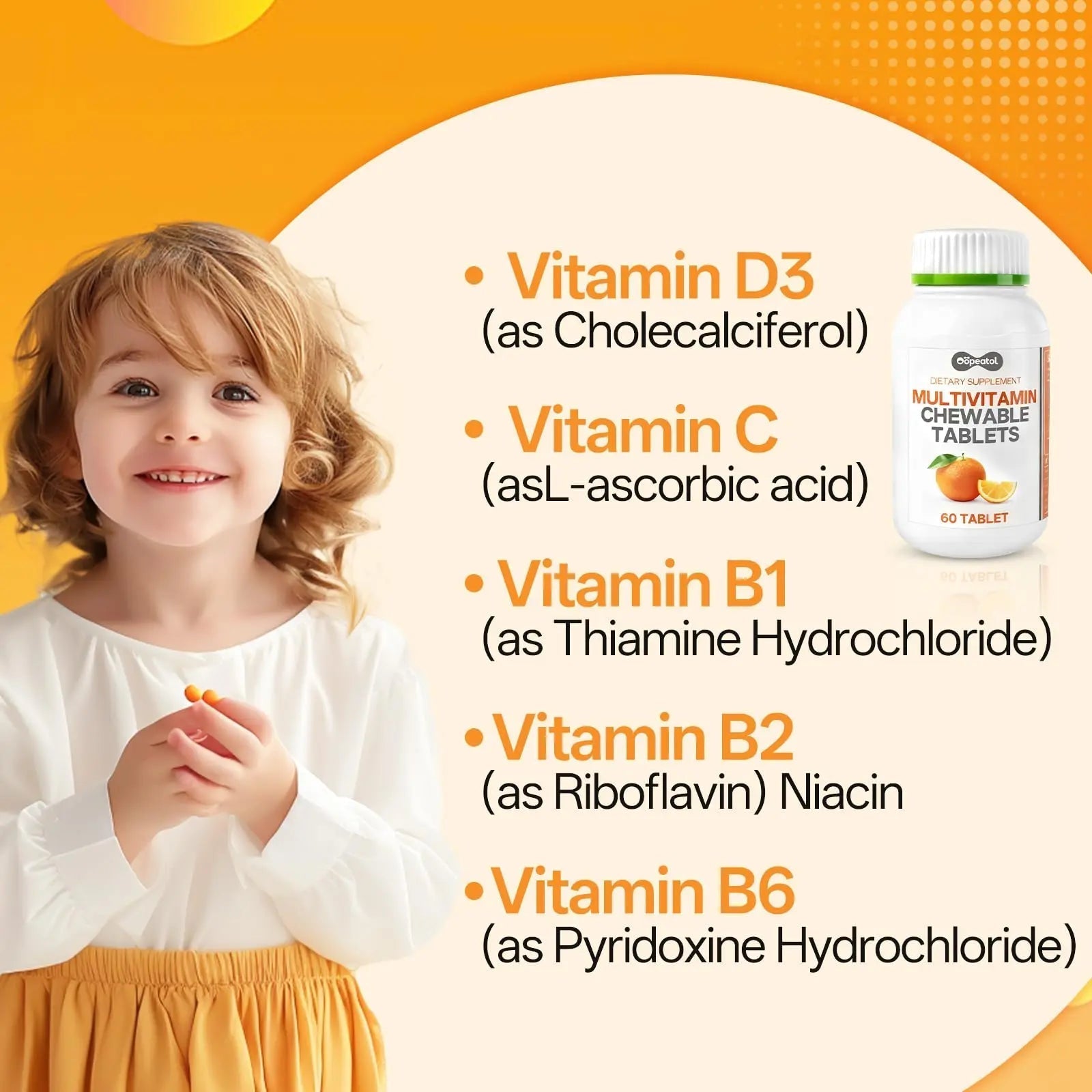 Oopeatol Multivitamin for Adults with Vitamin C, D3 & B Vitamins | Daily Increase Body Protection, Energy & Bone and Joint Equilibrium and Health | Oopeatol buy supplements canada