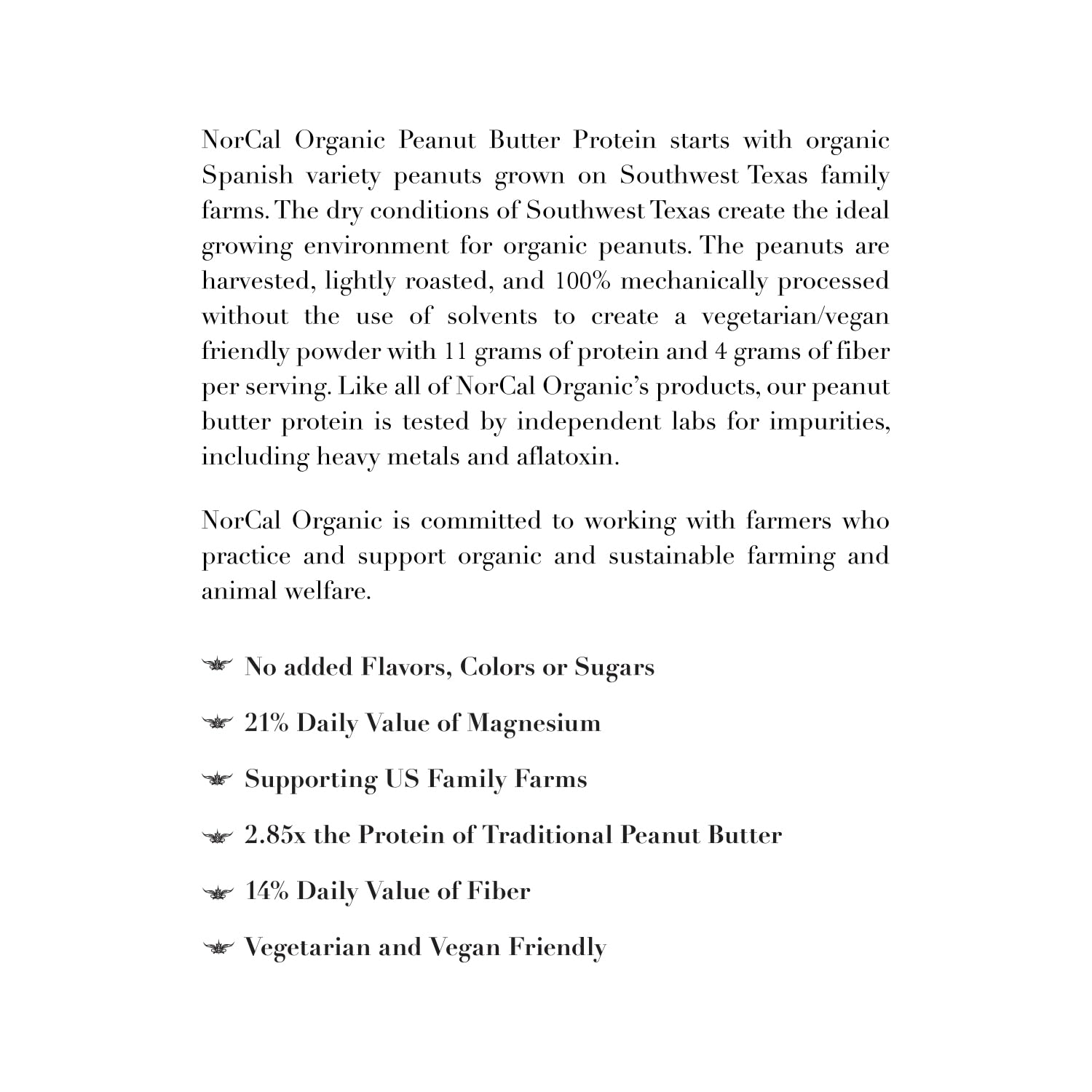 Norcal Organic Peanut Butter Protein Powder - 2lb | Vegan, Low-Cal, 11g Protein NorCal Organic buy supplements canada