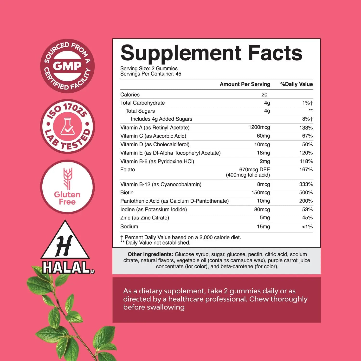 Bundle of Daily Mens Multivitamins Gummies with Zinc and Biotin for Energy and Immunity and Daily Multivitamin for Women Gummies - Gummy Vitamins for Health and Wellness Natures Craft buy supplements canada