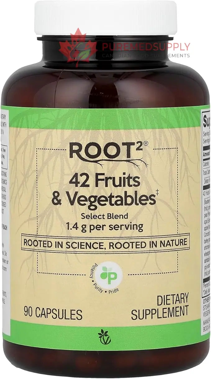 Vitacost Root2®, 42 Fruits & Vegetables, 90 Capsules Vitacost Brand buy supplements canada