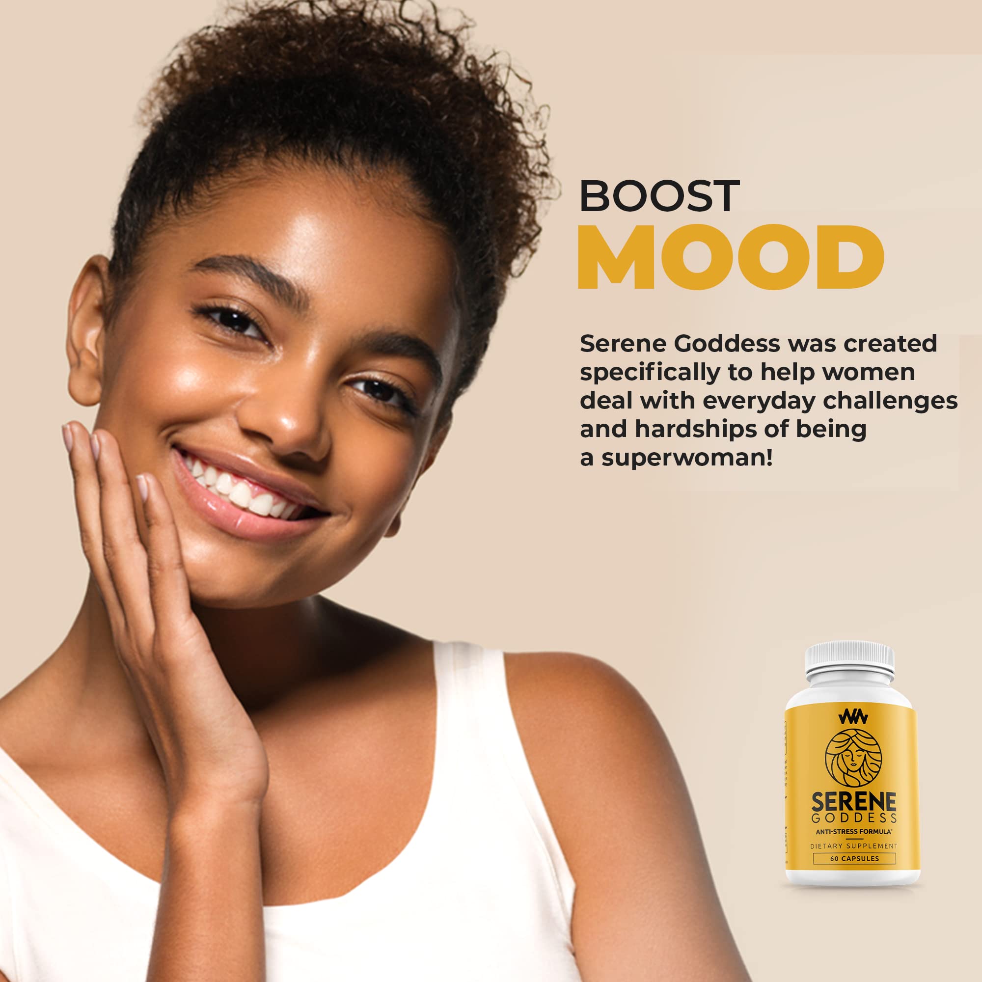 Warped Wellness Womens Supplement That Boosts Mood, Helps Relax The Mind & Body, Relieves Tension & Worries| Magnolia Bark for Female Specific Help| Serene Goddess | Vitamin Helps Boost Mood Warped Wellness buy supplements canada