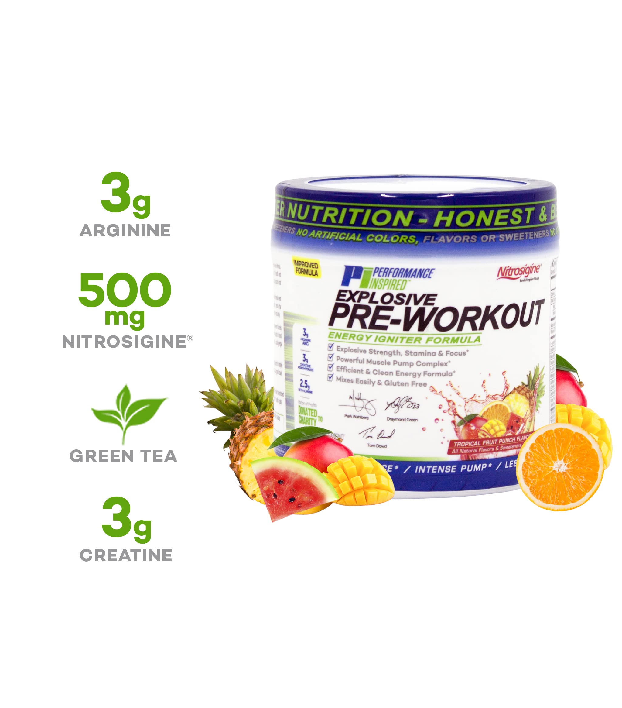 Performance Inspired Nutrition PreWorkout Powder - All Natural - G-Free & Vegan Formula PERFORMANCE INSPIRED buy supplements canada