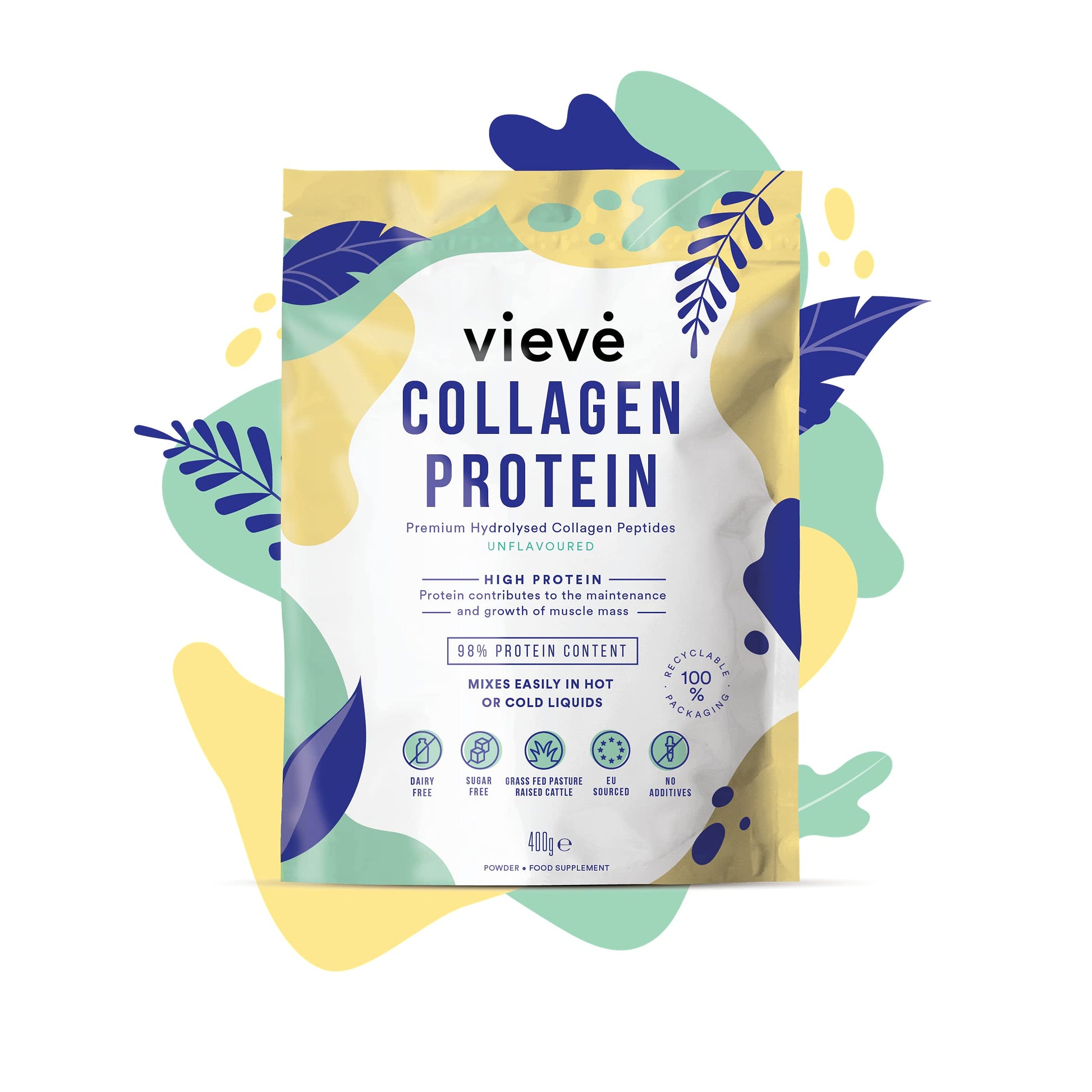 Vieve Collagen Protein Powder - Hydrolysed Bovine Peptides - Diet Support Supplement for Skin, Hair, Nail Vieve buy supplements canada