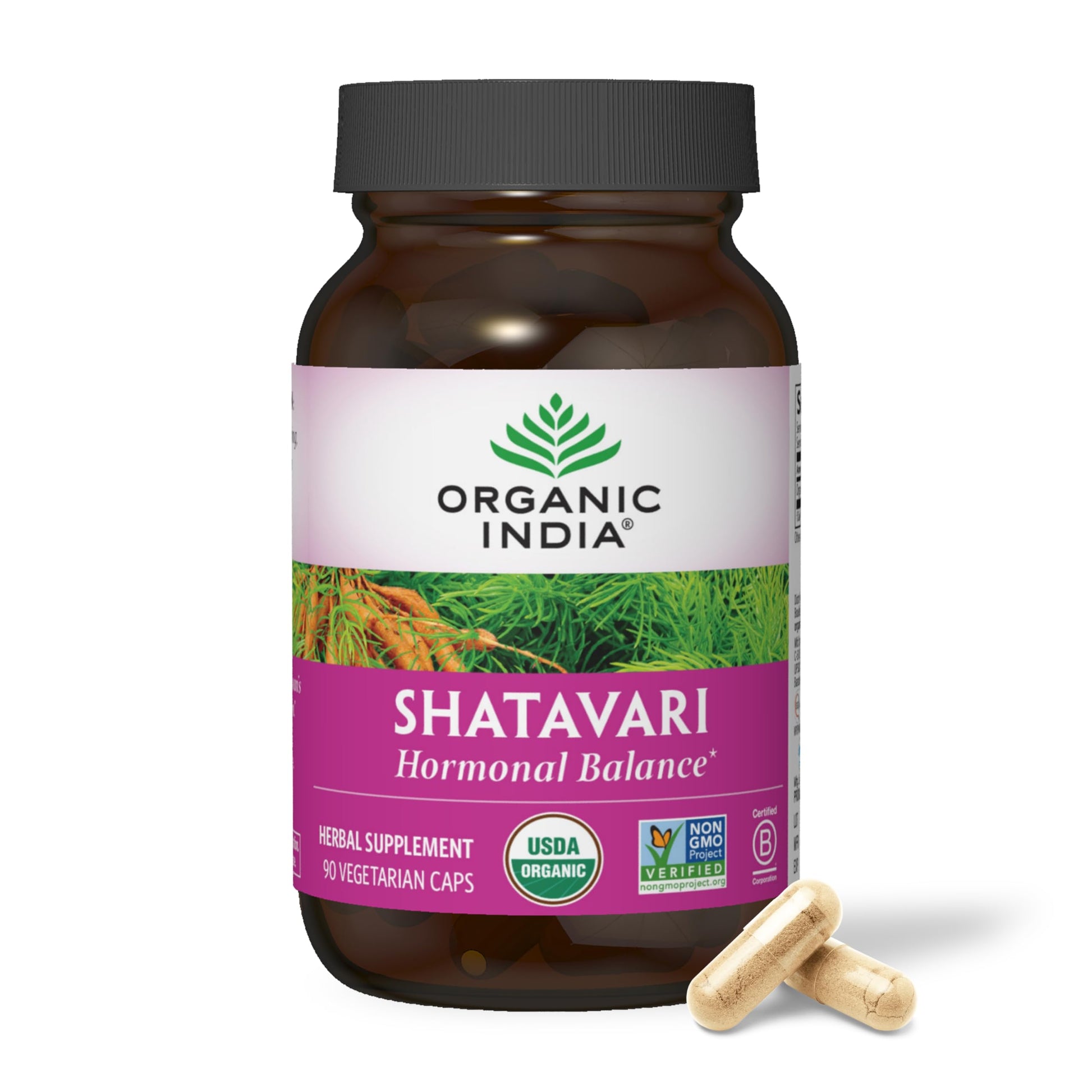 ORGANIC INDIA Shatavari Herbal Supplement - Supports Hormonal Balance, Immune and Inflammatory Response, Vegan, Gluten-Free, USDA Organic, Supports Reproductive Health - 90 Capsules ORGANIC INDIA buy supplements canada