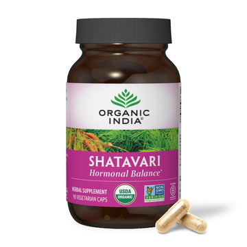 ORGANIC INDIA Shatavari Herbal Supplement - Supports Hormonal Balance, Immune and Inflammatory Response, Vegan, Gluten-Free, USDA Organic, Supports Reproductive Health - 90 Capsules ORGANIC INDIA buy supplements canada