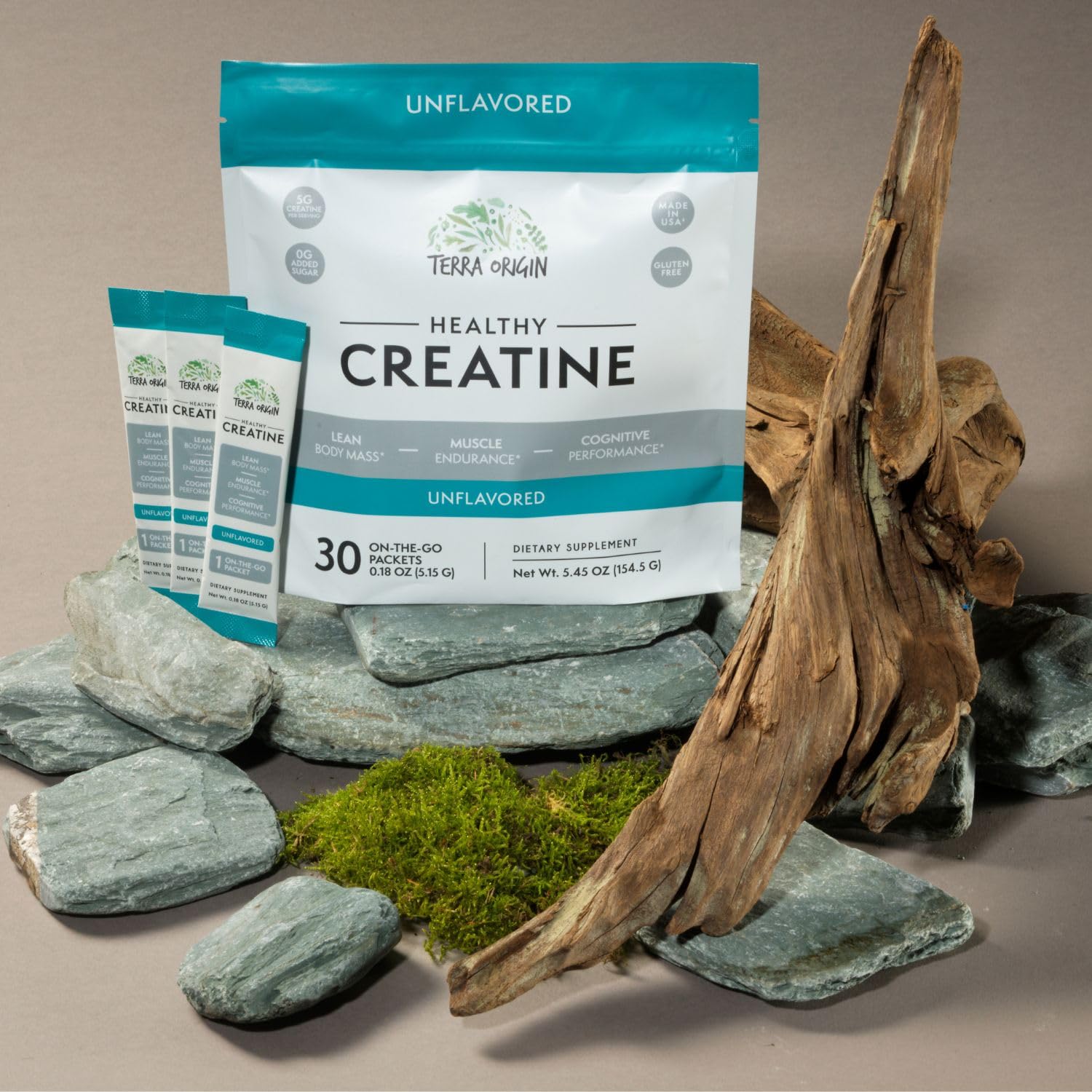 TERRA ORIGIN Healthy Creatine Micronized Monohydrate Powder | 30 Stick Packs | Support for Muscle and Cognitive Performance* | Supplement for Women and Men TERRA ORIGIN buy supplements canada