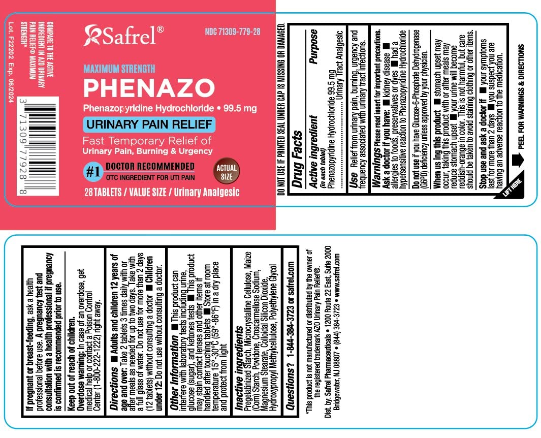 Safrel Urinary Pain Relief | UTI Relief | Fast Acting | Bladder Discomfort & Pain Relief | Phenazopyridine Hydrochloride 99.5mg (28 Count) Safrel buy supplements canada
