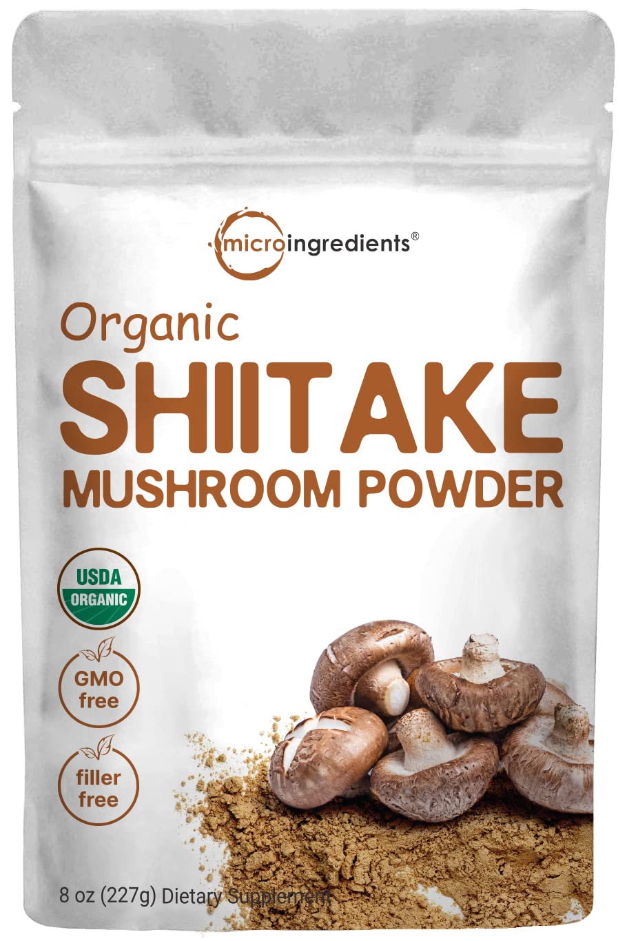 Sustainably US Grown, Organic Shiitake Mushrooms Powder, 8 Ounce Micro Ingredients buy supplements canada