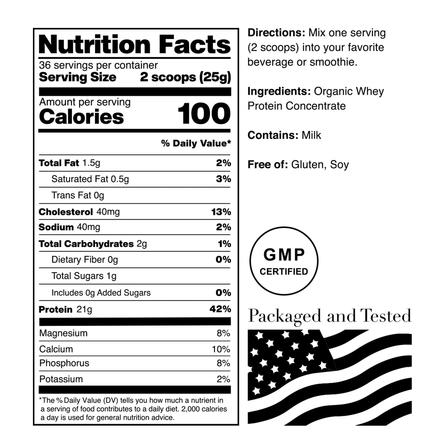 NorCal Organic Classic Whey Protein - 2lbs Bulk | 100% Grass-Fed & Finished NorCal Organic buy supplements canada