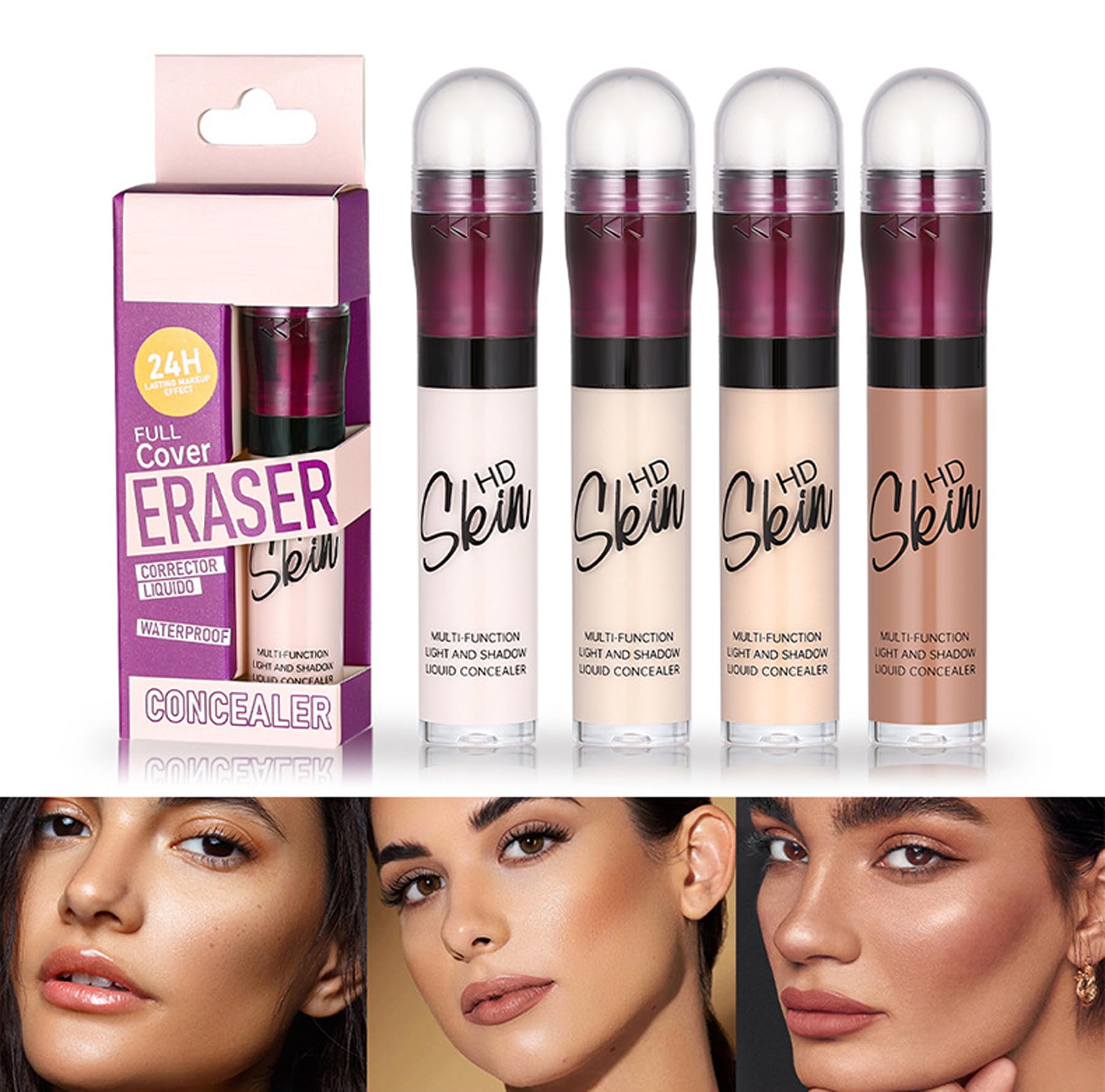 Concealer Stick Foundation Concealer Moisturizing Hydration Brightening Skin Tone Concealer Oil Control Waterproof With Applicator Cushion RHSEDD buy supplements canada
