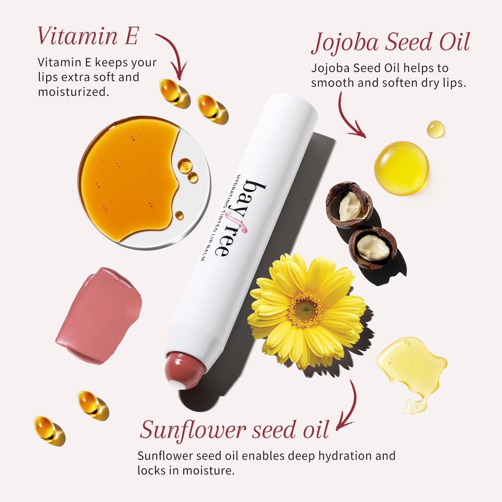 bayfree Tinted Lip Balm Plumper, Glossy, Pump Lips, Lightweight, Moisturize & Tint with Jojoba Seed Oil, Vegan Lipbalm Lip Care, Vintage Violet bayfree buy supplements canada