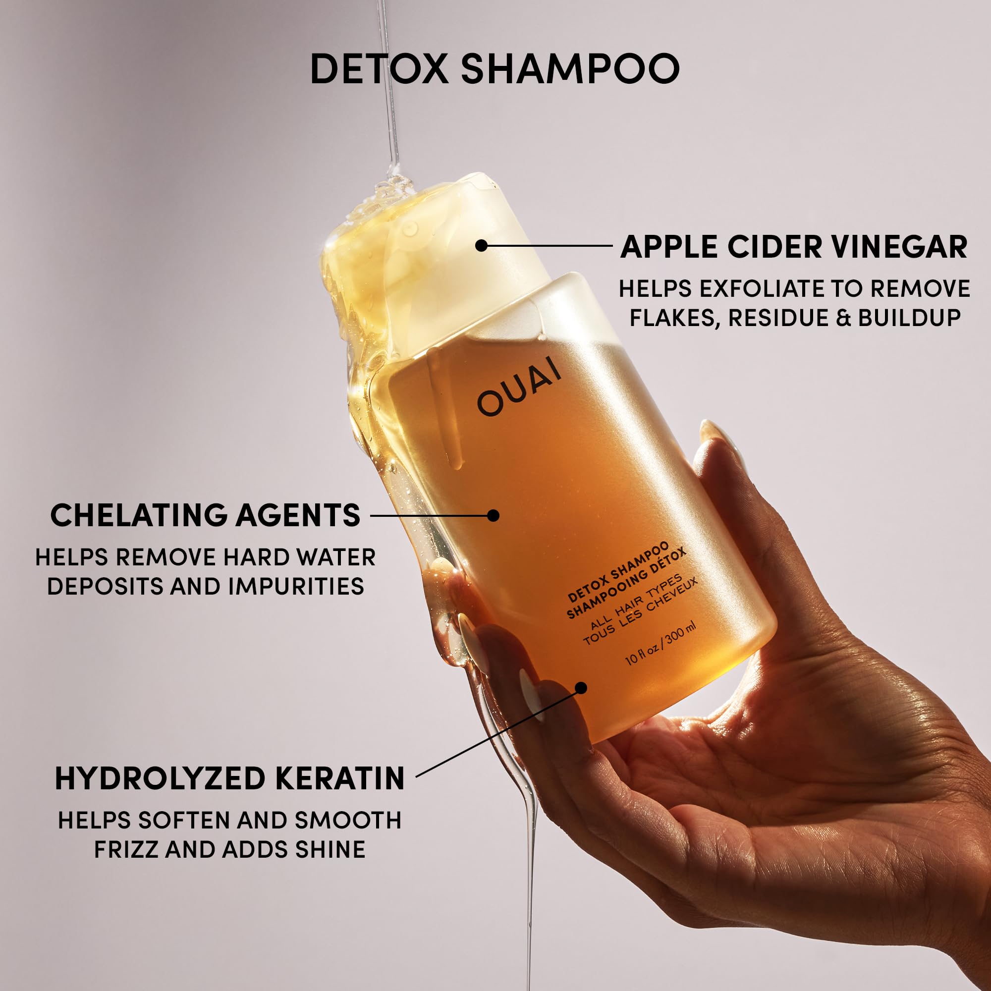 OUAI Hair Care Set - Clarifying Shampoo & Exfoliating Scalp Scrub - Deep Cleansing & Balancing - Hair Care Kit with Detox Shampoo & Travel Size Sugar Scrub for Scalp (2 Count) OUAI buy supplements canada