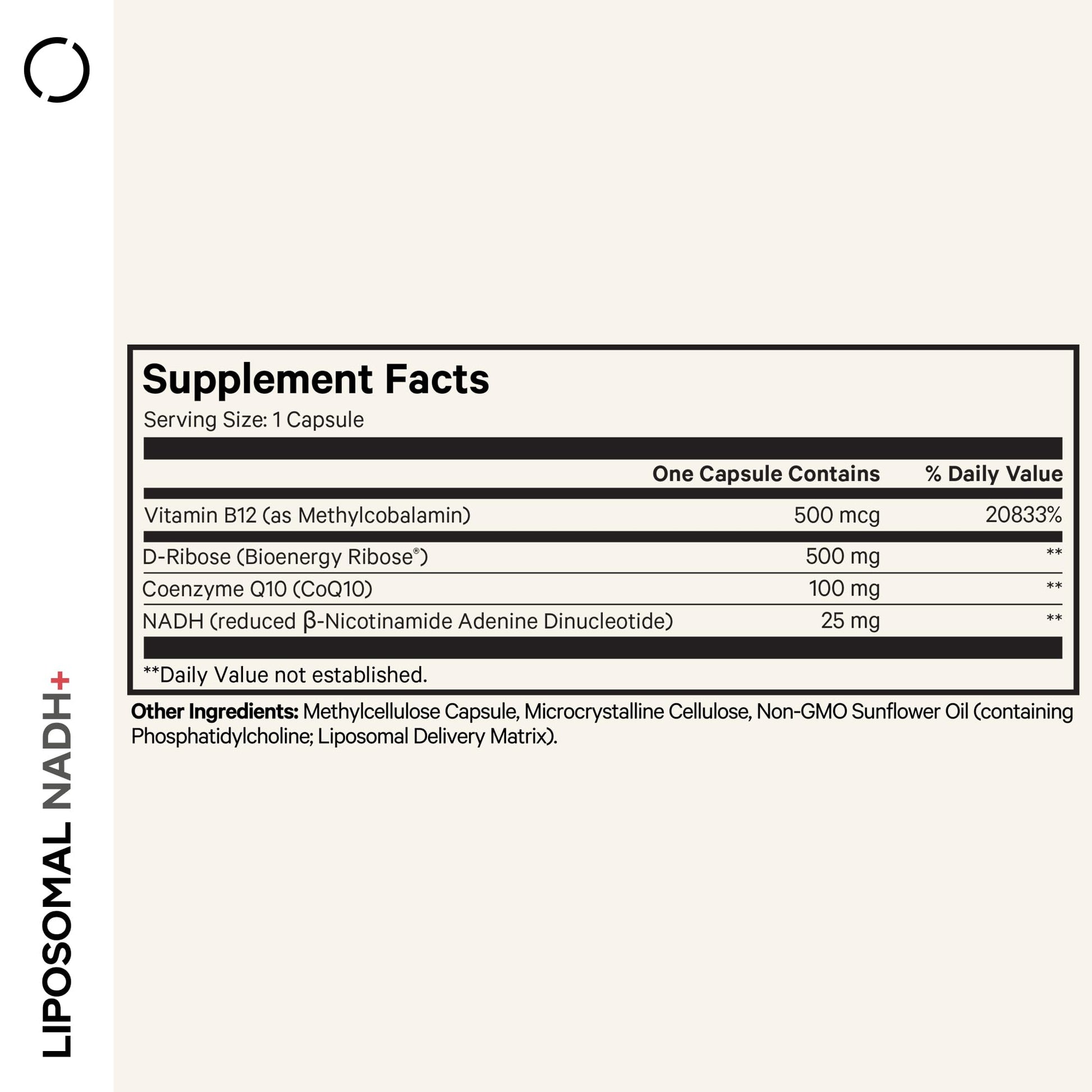 Codeage Liposomal NADH+ Supplement - NADH, Vitamin B12, D-Ribose as Bioenergy Ribose, CoQ10-2-Month Supply - Liposomal Delivery - β-Nicotinamide Adenine Dinucleotide Pills - Non-GMO - 60 Capsules Codeage buy supplements canada