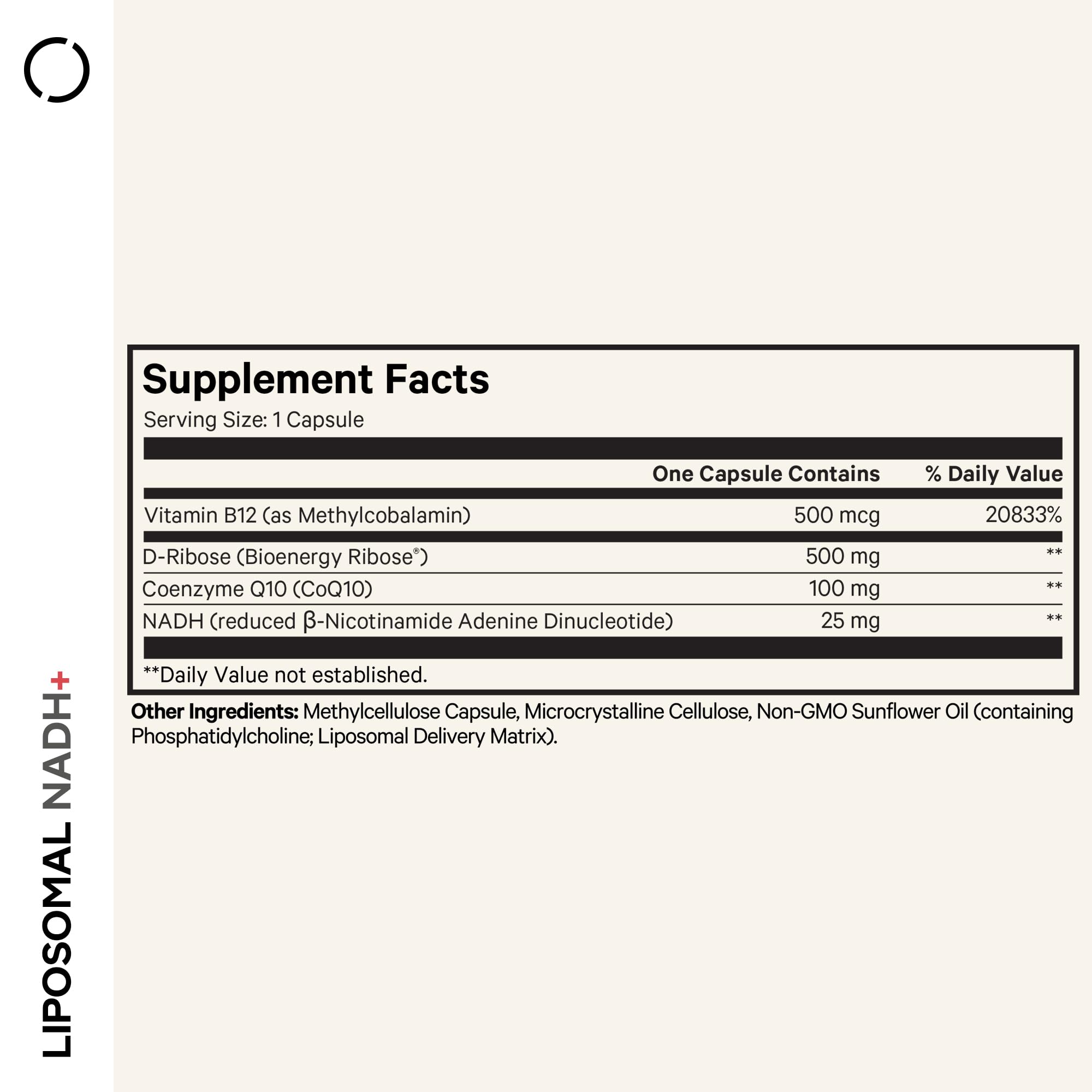Codeage Liposomal NADH+ Supplement - NADH, Vitamin B12, D-Ribose as Bioenergy Ribose, CoQ10-2-Month Supply - Liposomal Delivery - β-Nicotinamide Adenine Dinucleotide Pills - Non-GMO - 60 Capsules Codeage buy supplements canada