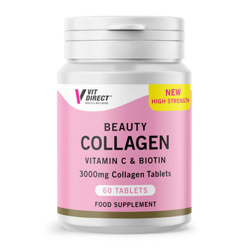 Vit Direct - Beauty Collagen Tablets (Plus Biotin) - 60 Tablets - Two Month Supply Vit Direct buy supplements canada