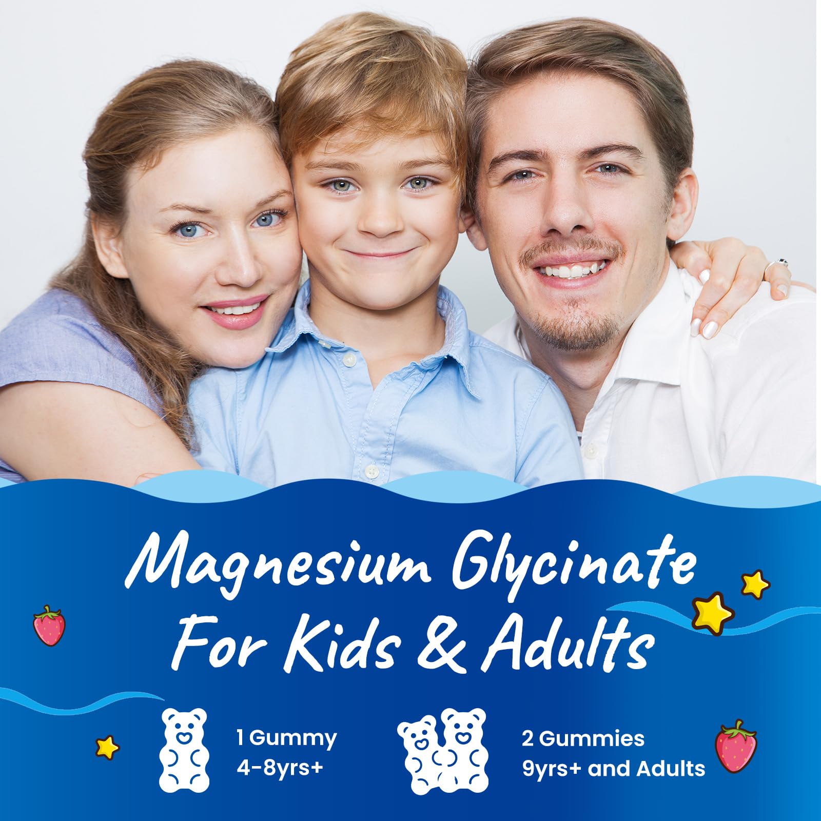 Magnesium Glycinate Gummies for Kids - with L-Theanine, Omega-3, Vitamin B6, D3, Zinc - Kids Magnesium Gummies for Sleep, Relaxation, Calm & Focus - Sugar Free Strawberry 60ct Hovika buy supplements canada