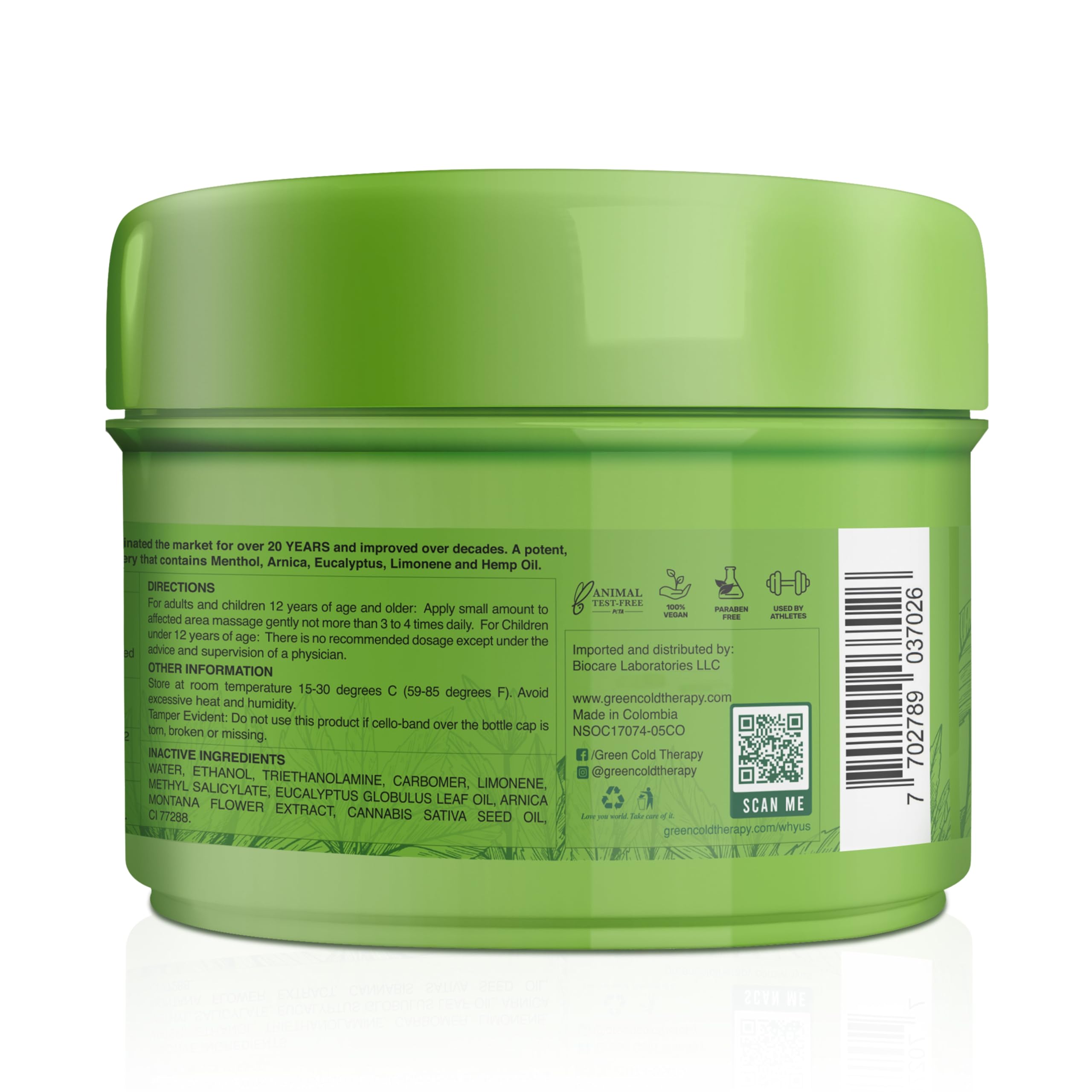 Ross D'Elen Green Menthol Gel - Large Size Single Pack ROSS D'ELEN buy supplements canada