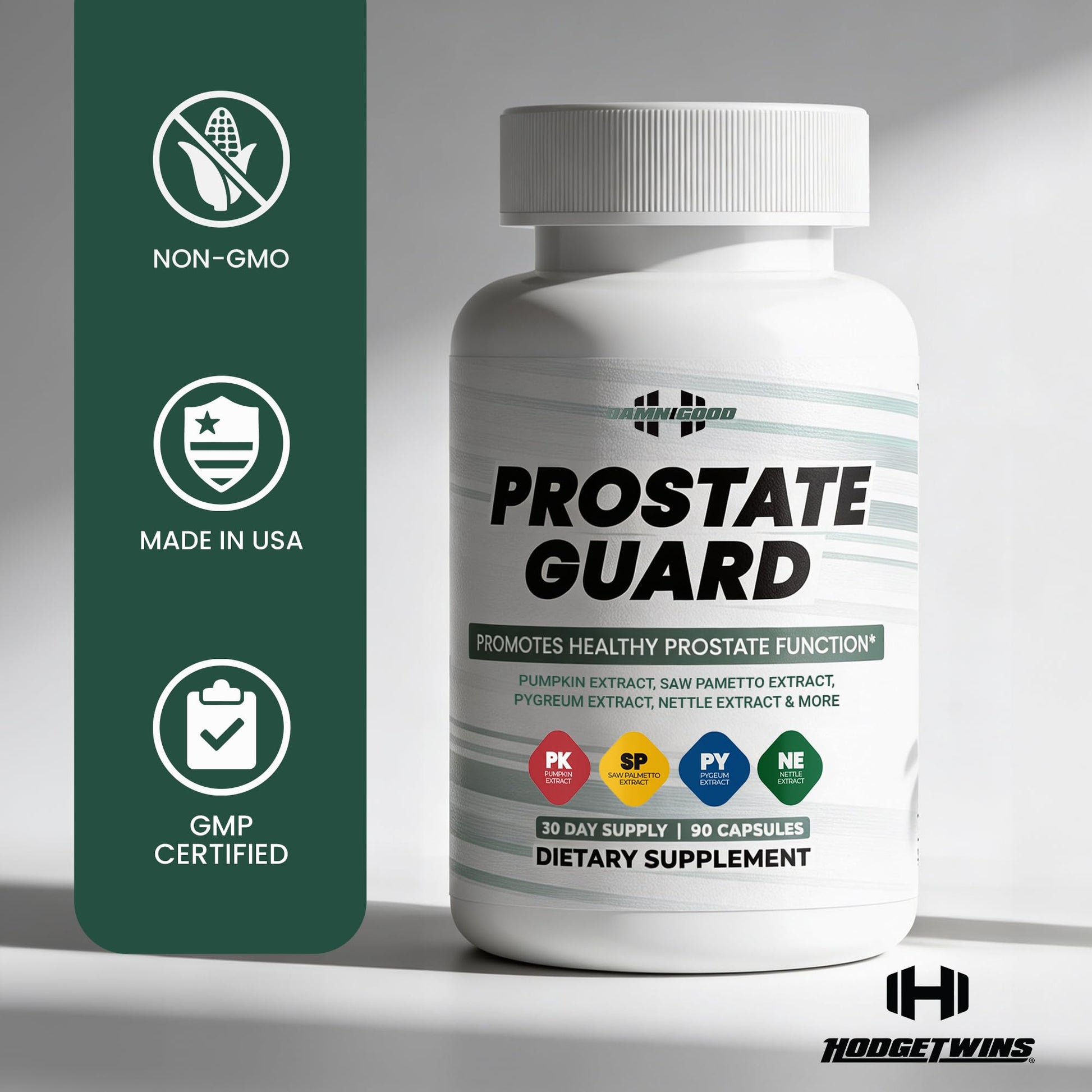 DAMN GOOD The Hodge Twins Prostate Guard - 90 Capsules Guard Vitality Complex – Comfort Blend for Nighttime Routine, Restful Rhythm - Men's Supplements for Health Supports Relaxation DAMN GOOD buy supplements canada