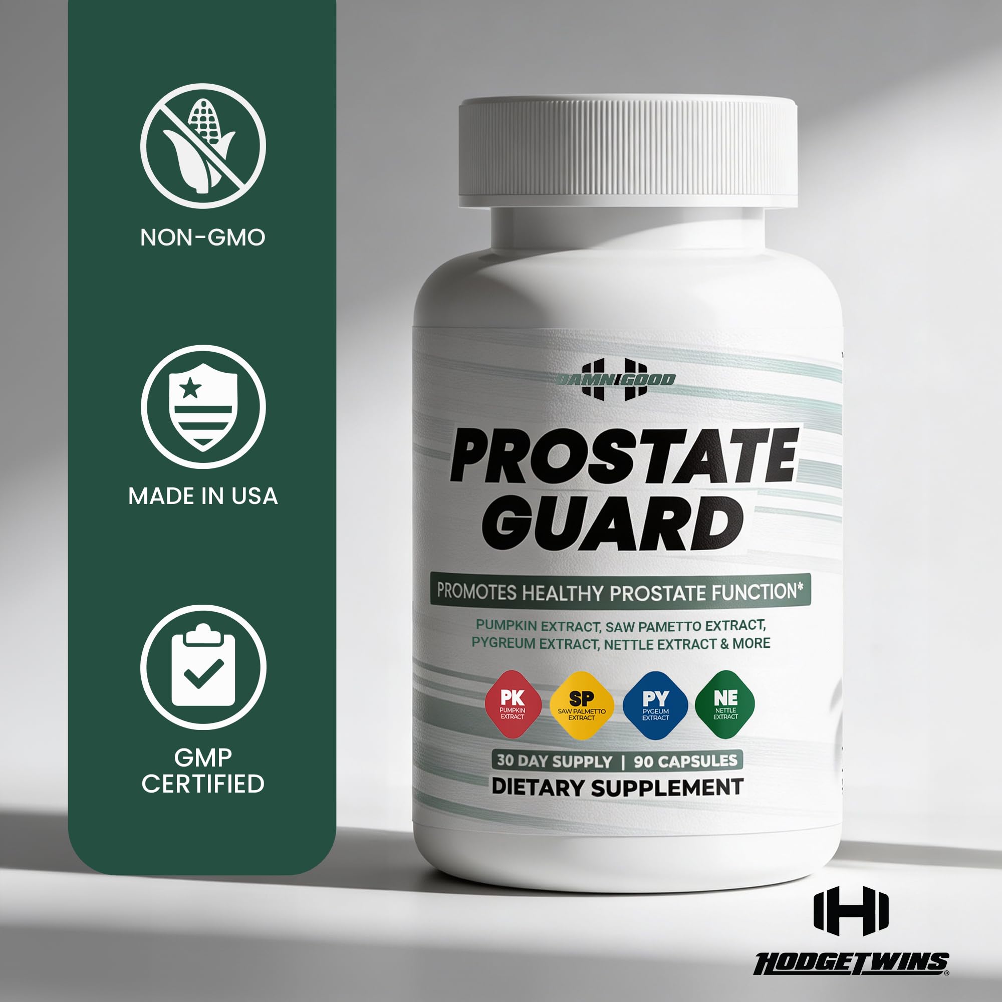 DAMN GOOD The Hodge Twins Prostate Guard - 90 Capsules Guard Vitality Complex – Comfort Blend for Nighttime Routine, Restful Rhythm - Men's Supplements for Health Supports Relaxation DAMN GOOD buy supplements canada