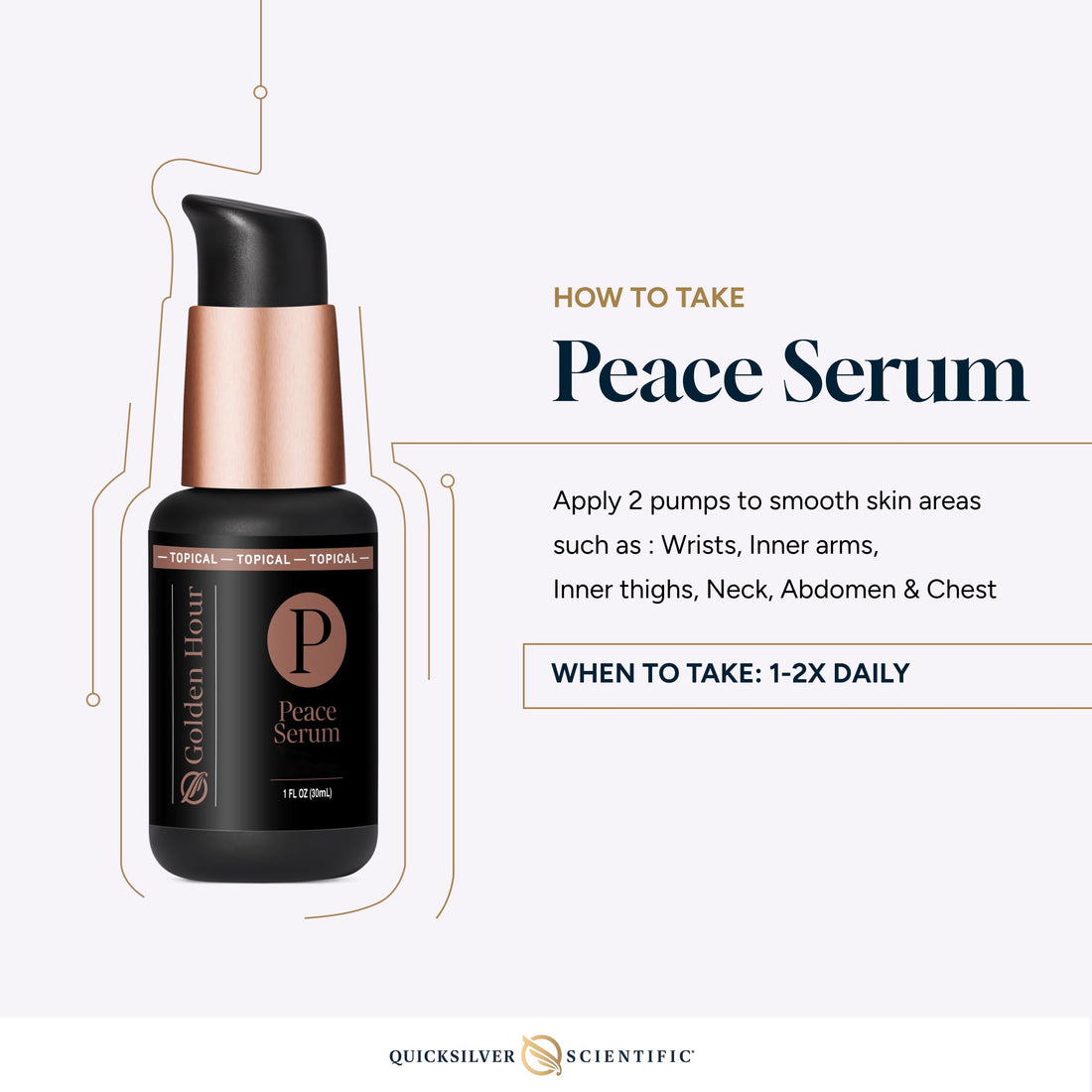 Quicksilver Scientific Peace Serum 1 fl oz (30ml) Quicksilver Scientific buy supplements canada