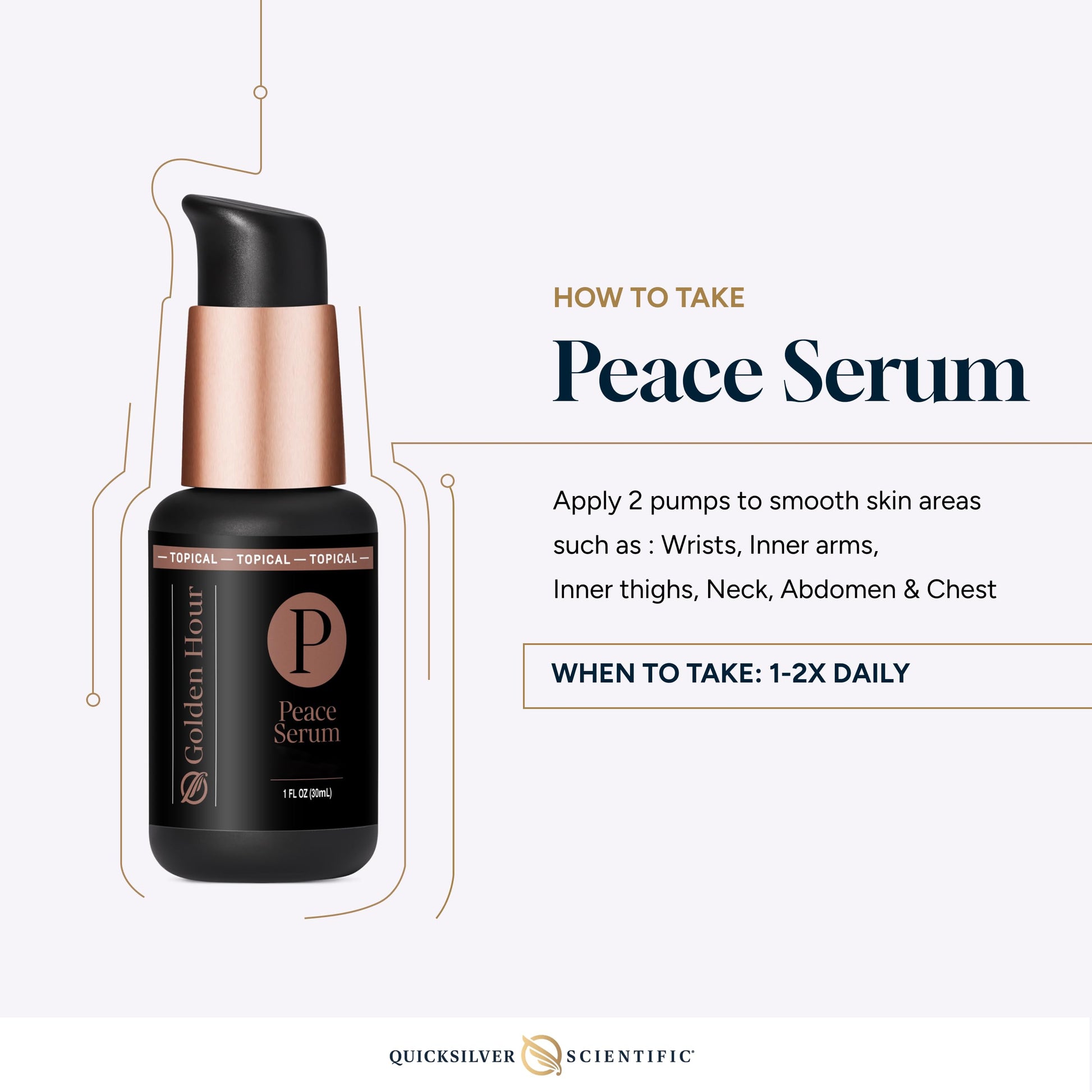 Quicksilver Scientific Peace Serum 1 fl oz (30ml) Quicksilver Scientific buy supplements canada