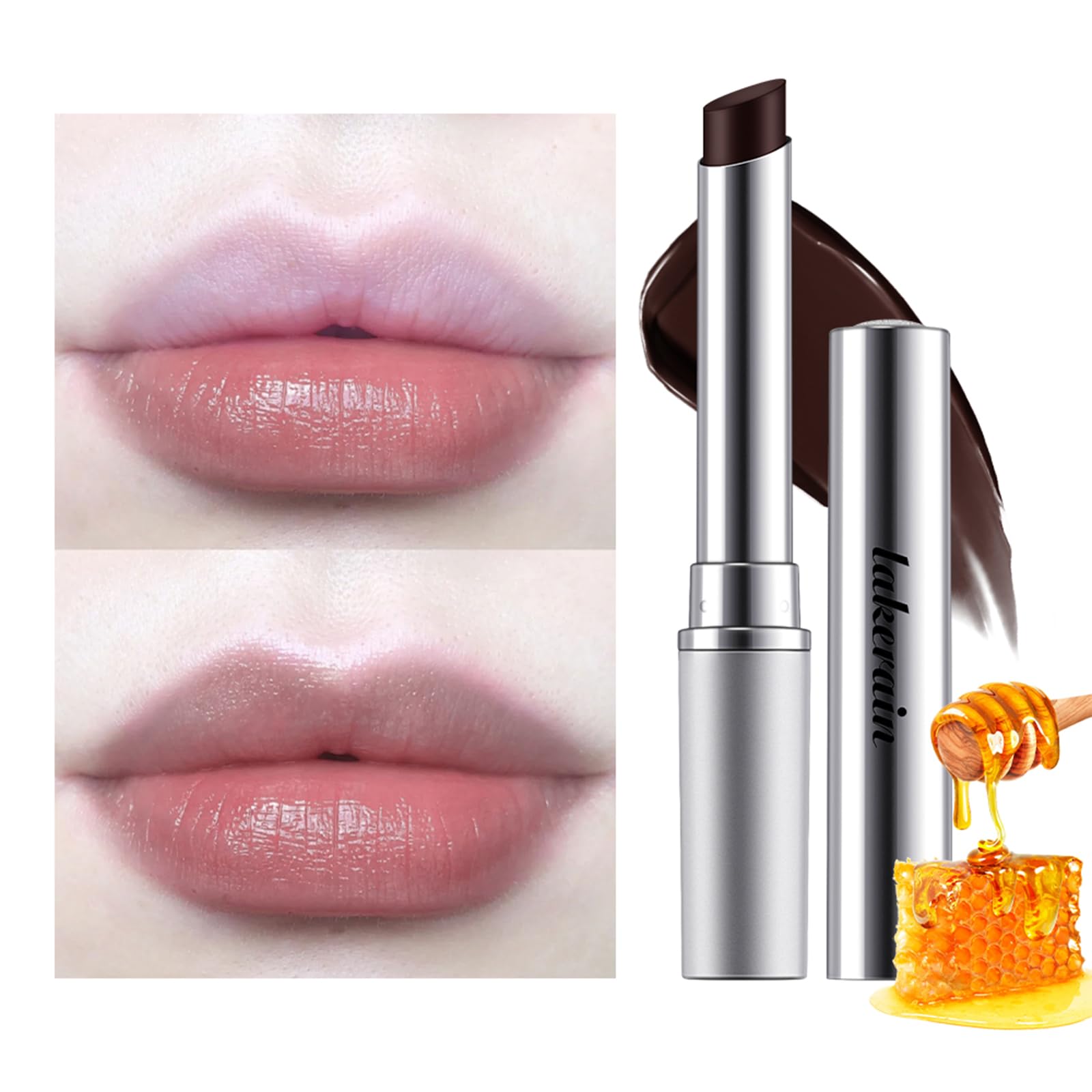 Honey Lipstick Tinted Lip Balm - Sheer Hydrating Lipstick for All Skin Tones - Moisturizing Lip Color, Nourishing Lip Balm with a Hint of Natural Black Cherry Tint BAISEN DIARY buy supplements canada