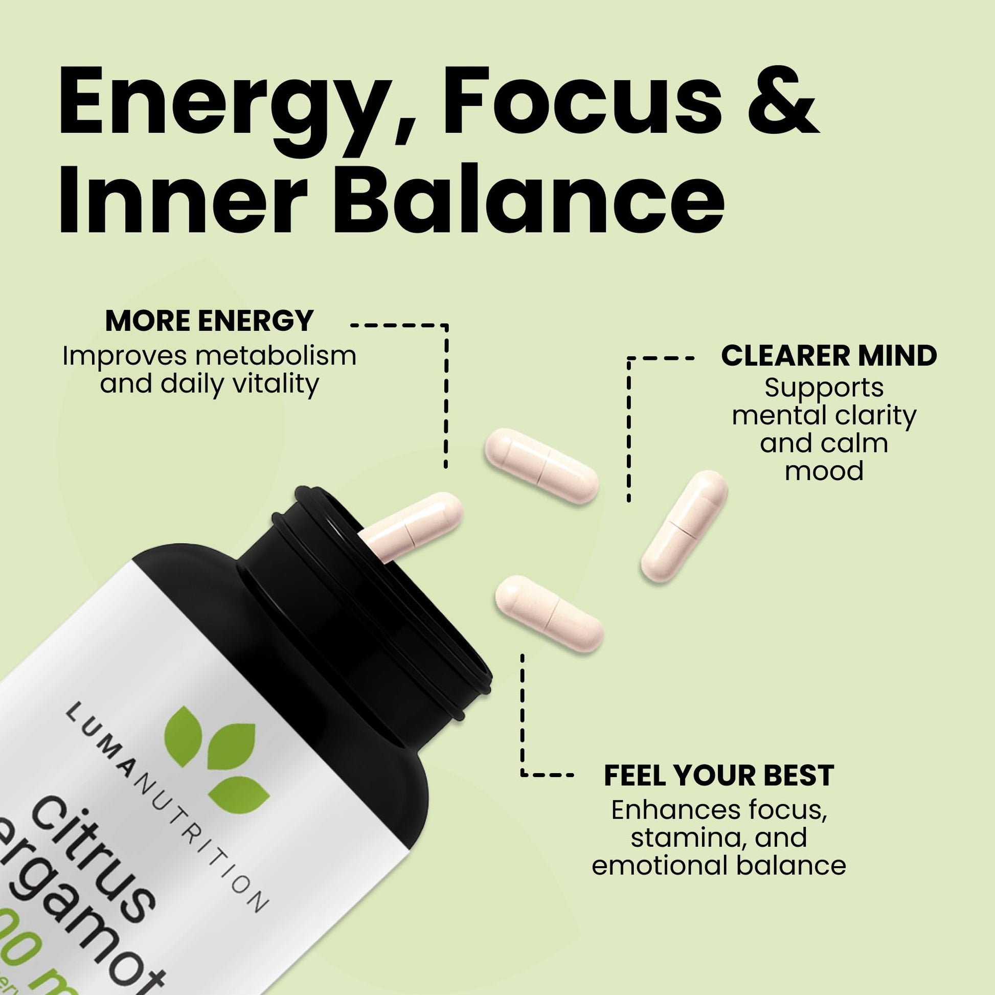 Luma Nutrition Citrus Bergamot 1000mg Per Serving - Citrus Bergamot Supplement - Heart Health Support - Made in the USA Luma Nutrition buy supplements canada