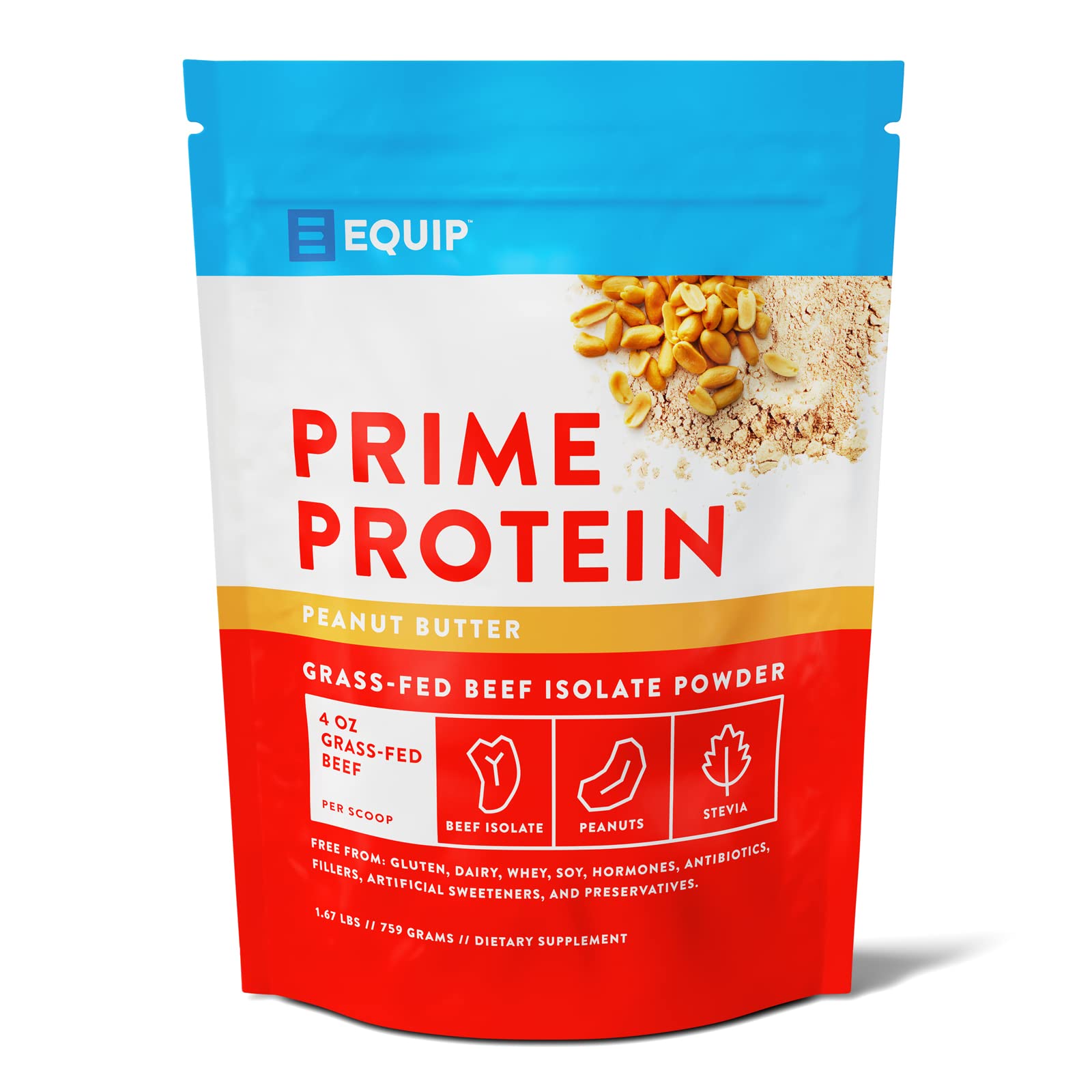 Equip Foods Prime Protein - Grass Fed Beef Protein Powder Isolate - Paleo and Keto Friendly Equip buy supplements canada