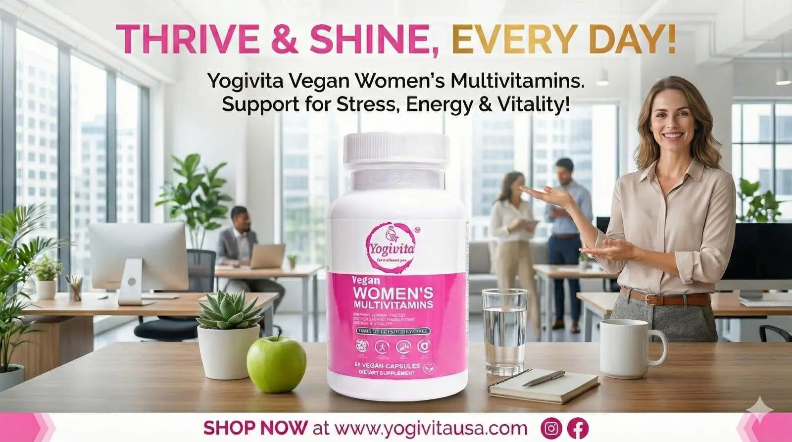 Yogivita Women’s Multivitamin – Wellness, Energy & Immune Support – Vegan, Gluten-Free, 60 Capsules Yogivita buy supplements canada