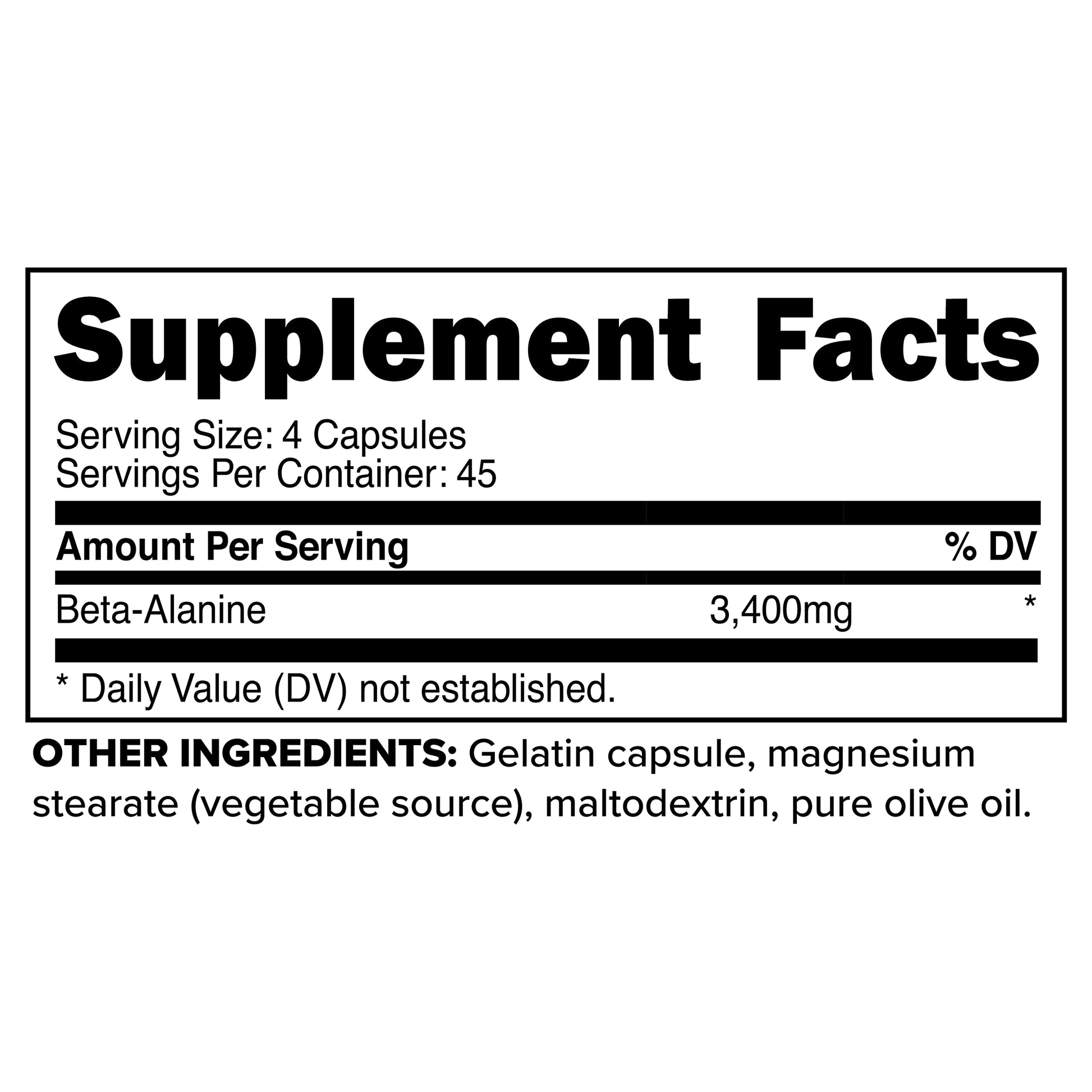 Primaforce Beta Alanine Capsules 3,400mg, 180 Capsules (45 Servings) - Potent Beta Primaforce buy supplements canada