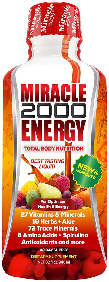 Century Systems - Miracle 2000, Complete Liquid Multivitamin and Mineral Supplement with Amino Acids and Antioxidants, 32 Ounces Century Systems buy supplements canada
