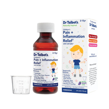 Dr. Talbot's Pain + Inflammation Relief Liquid Medicine for Children, Includes Dosage Cup, Grape Juice Flavor, 4 Fl Oz (Packaging May Vary) Dr. Talbot's buy supplements canada