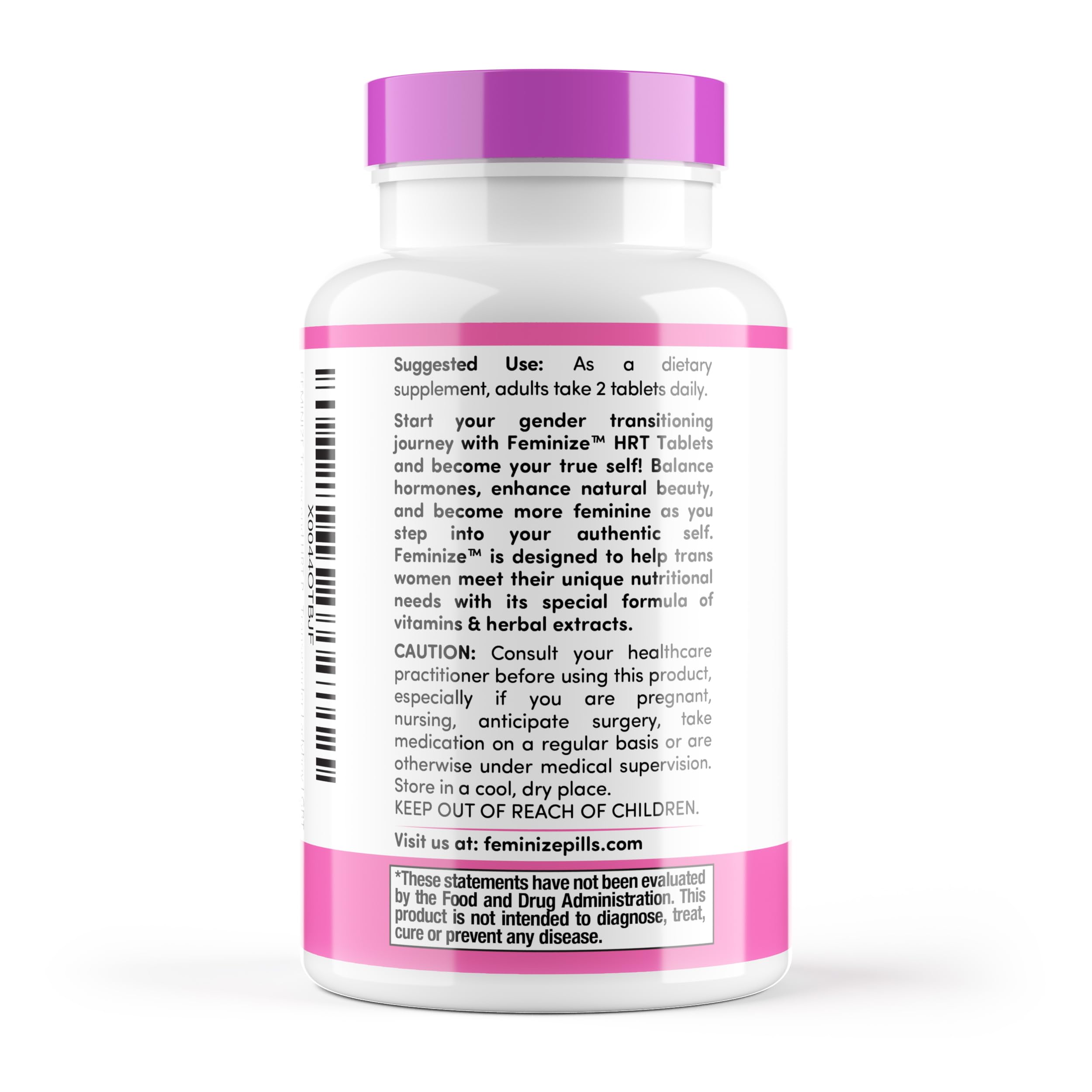 FEMINIZE Transcend HRT Pills for Estrogen - Potent HRT Estrogen Complex - Big Breats Soft Skin Feminizer FEMINIZE buy supplements canada