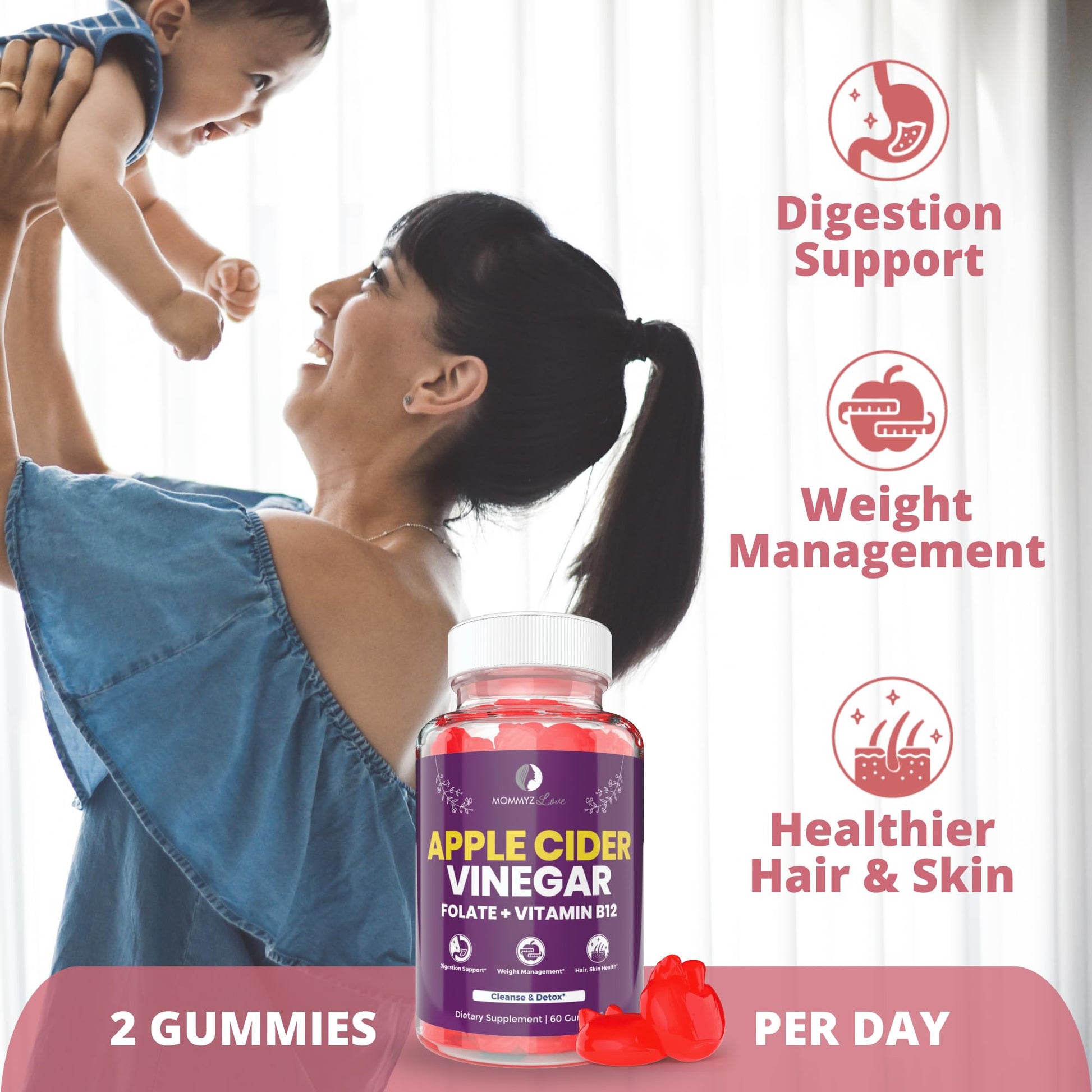 Probiotics for Vaginal Probiotics for Vaginal Odor Control, Balanced PH Levels Plus Apple Cider Vinegar Gummies Mommyz Love buy supplements canada