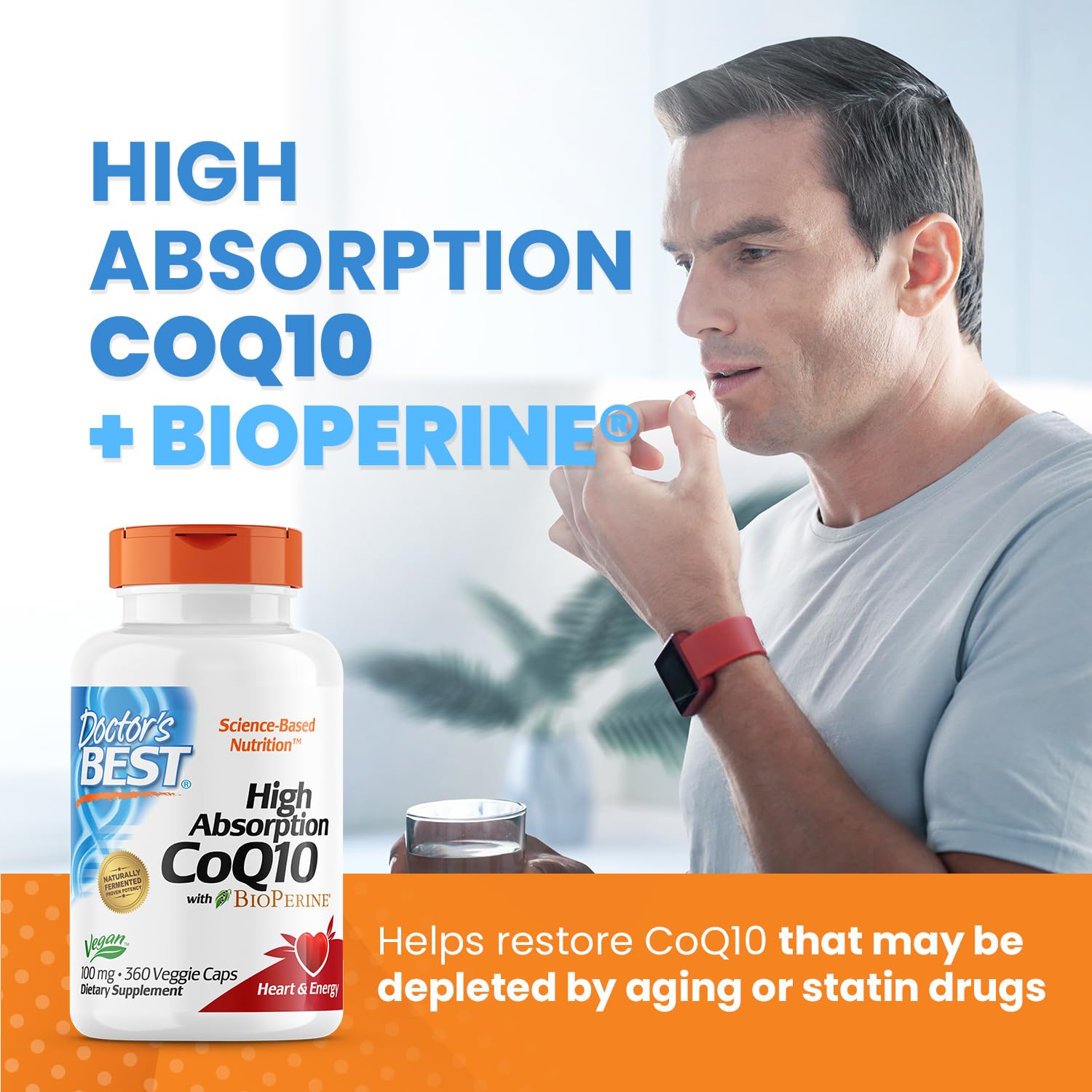 Doctor's Best High Absorption CoQ10 with BioPerine, Gluten Free, Naturally Fermented Doctor's BEST buy supplements canada