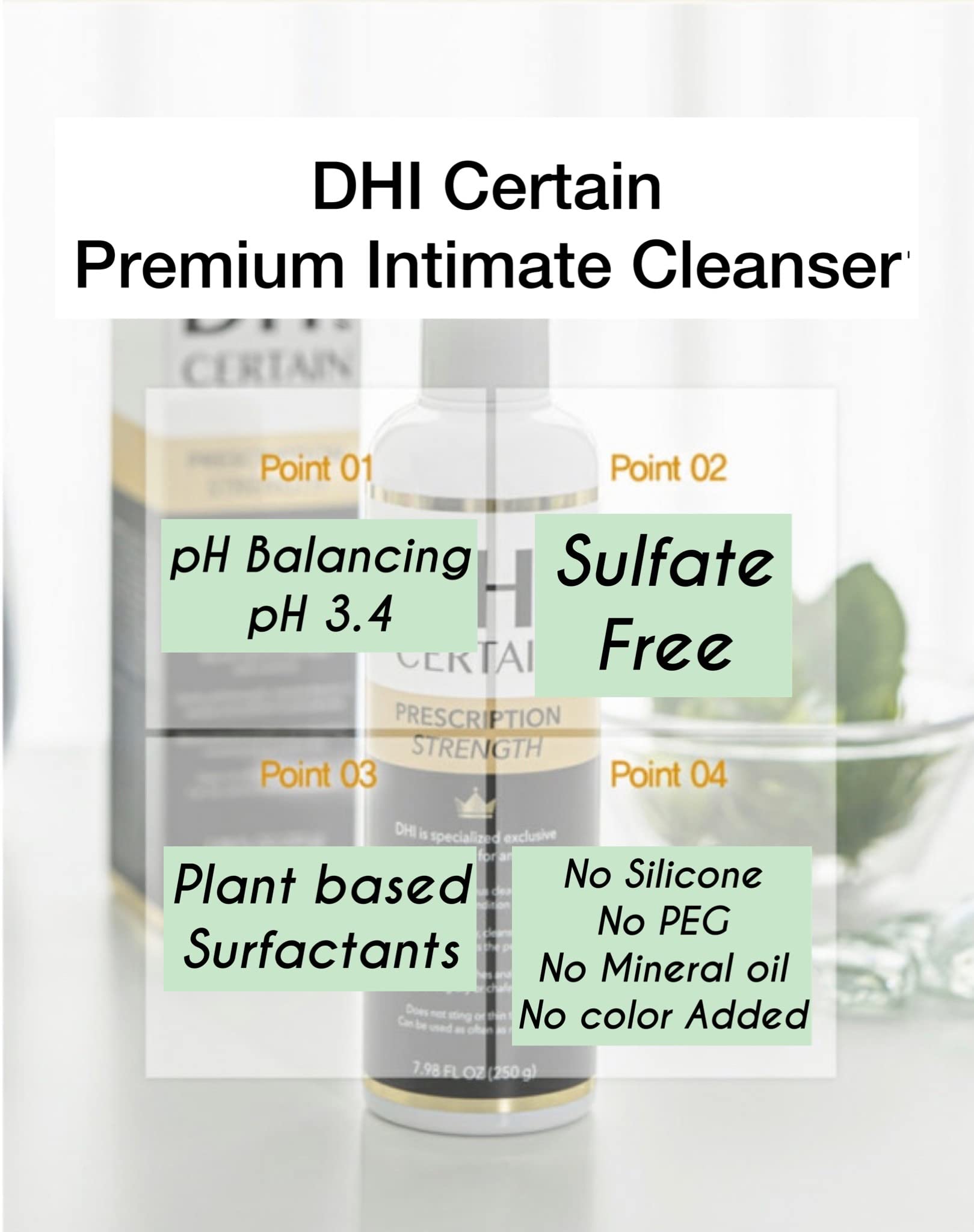 DHI PROBIOTIC Certain Intimate Wash for Men with 3 kinds of probiotics plus 20 Premium Natural DHI buy supplements canada