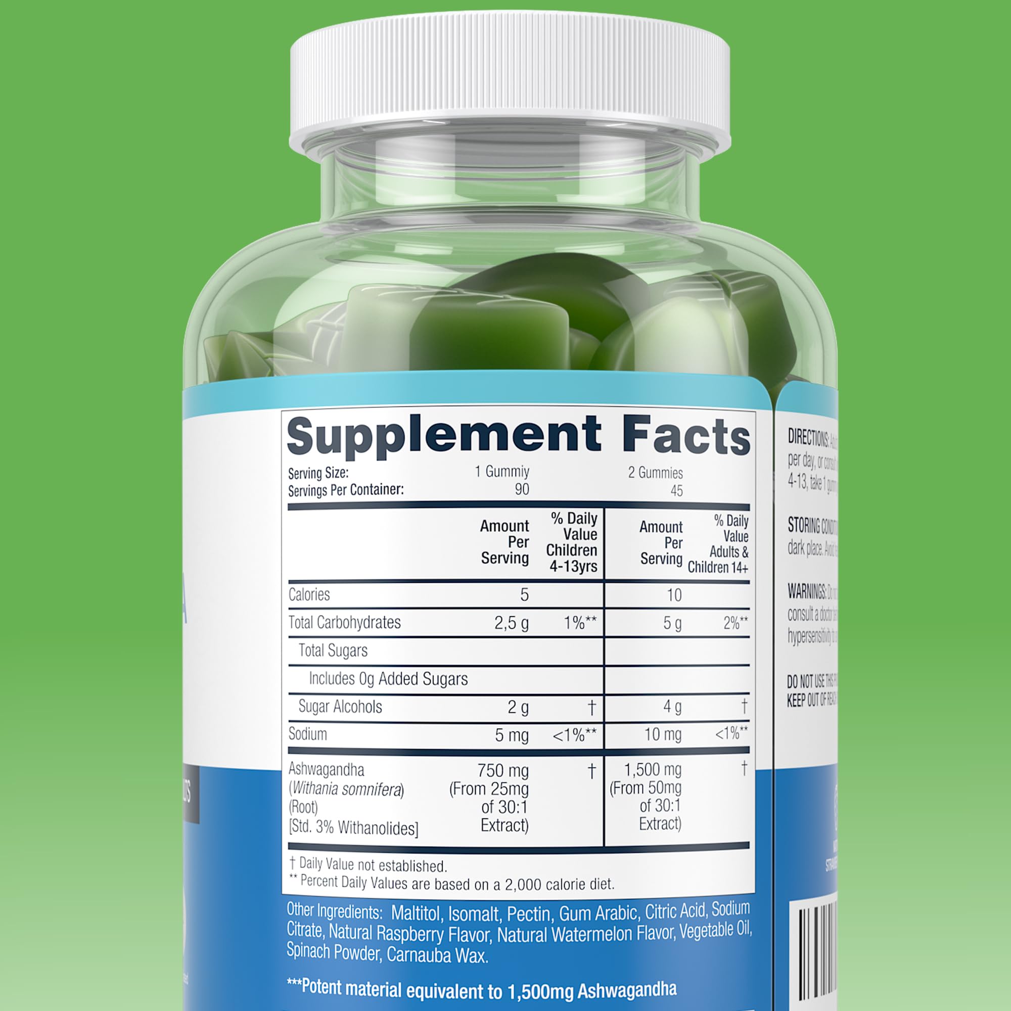 Sugar-Free Ashwagandha Gummies for Stress, Sleep & Mood Support - High-Potency 30:1 Ashwagandha Supplement Extract - Vegan Adaptogen Supplement for Women & Men, Natural Flavor, Plant-Based, 90 Gummies Purify Life buy supplements canada