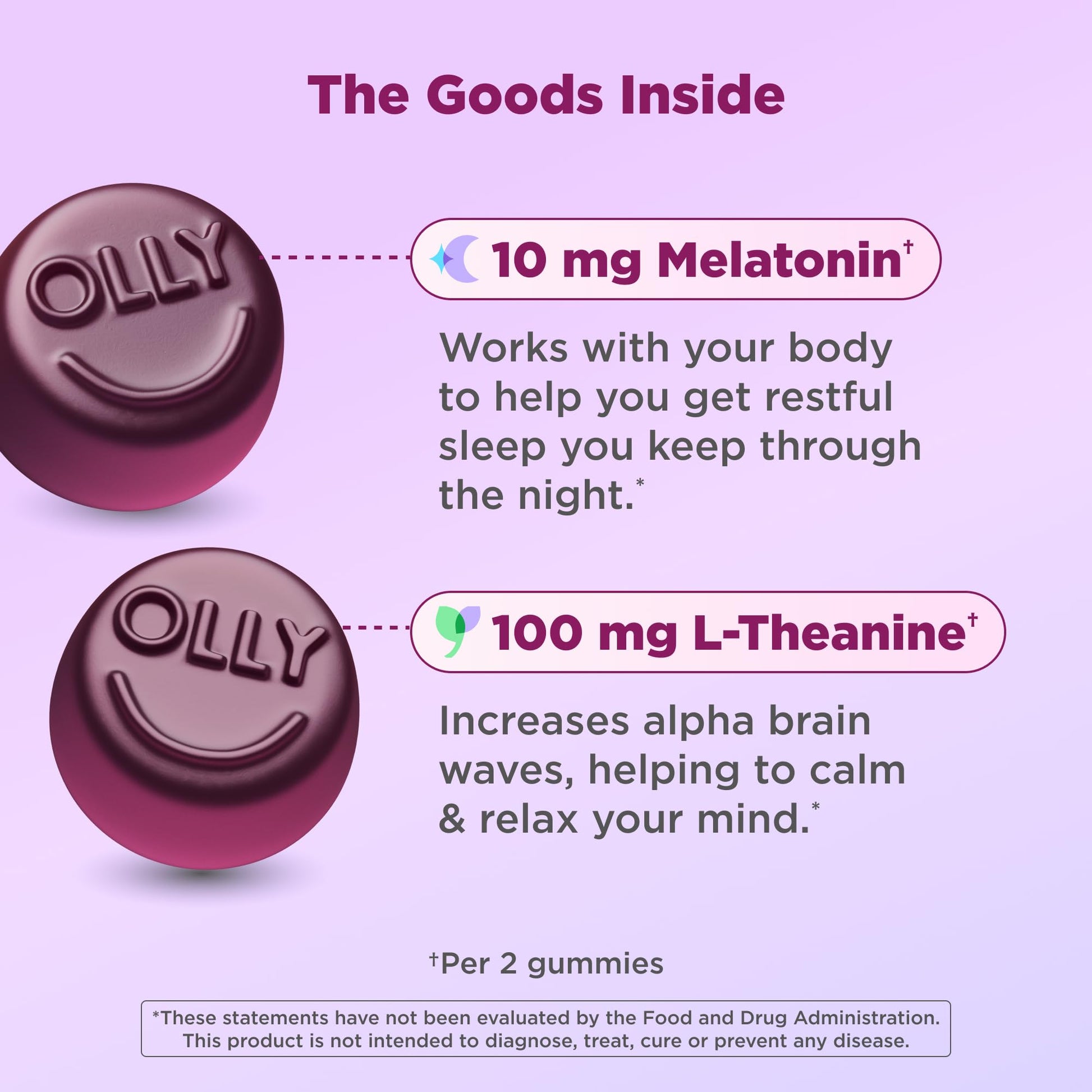 OLLY Max Strength Sleep Gummy, 10mg Melatonin, L-Theanine, Chamomile, Lemon Balm, Sugar Free, Vegetarian Sleep Aid, Strawberry - 70 Count OLLY buy supplements canada