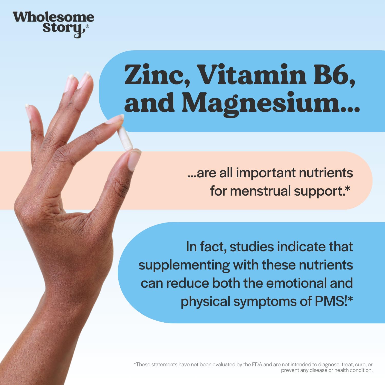 Zinc Picolinate, Magnesium Glycinate Supplements with P5P Vitamin B6 | Magnesium and Zinc Vitamin | Reproductive & Fertility Health, Hormone Balance, Immune System Support | 30 Day Supply Wholesome Story buy supplements canada