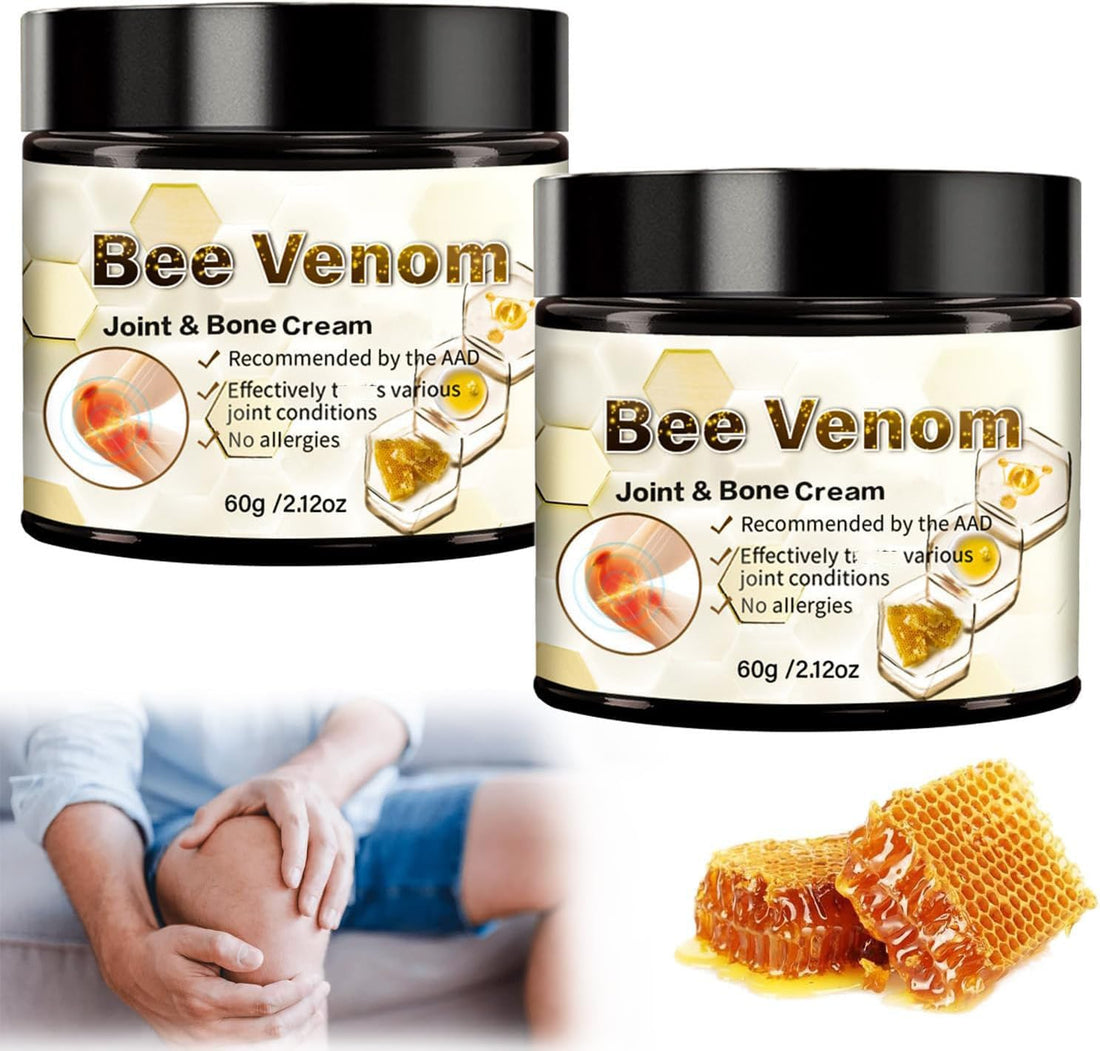 ArthroEase Bee Venom Arthritis Cream, Joint & Muscle Soothing Bee Venom Cream, Professional Bee Venom Joint Cream, Bee Venom Joint Gel - Specially for for Back, Neck, Hands, Knee (2 Bottle) Lmoy buy supplements canada