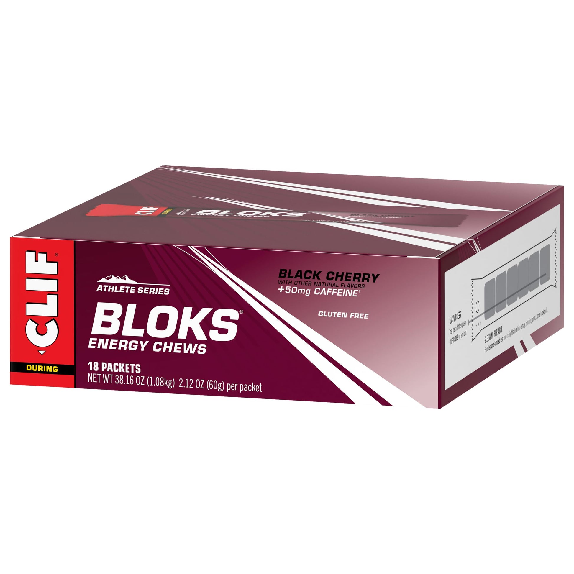 CLIF BLOKS - Black Cherry Flavor with Caffeine - Energy Chews - Non-GMO Clif Bar buy supplements canada