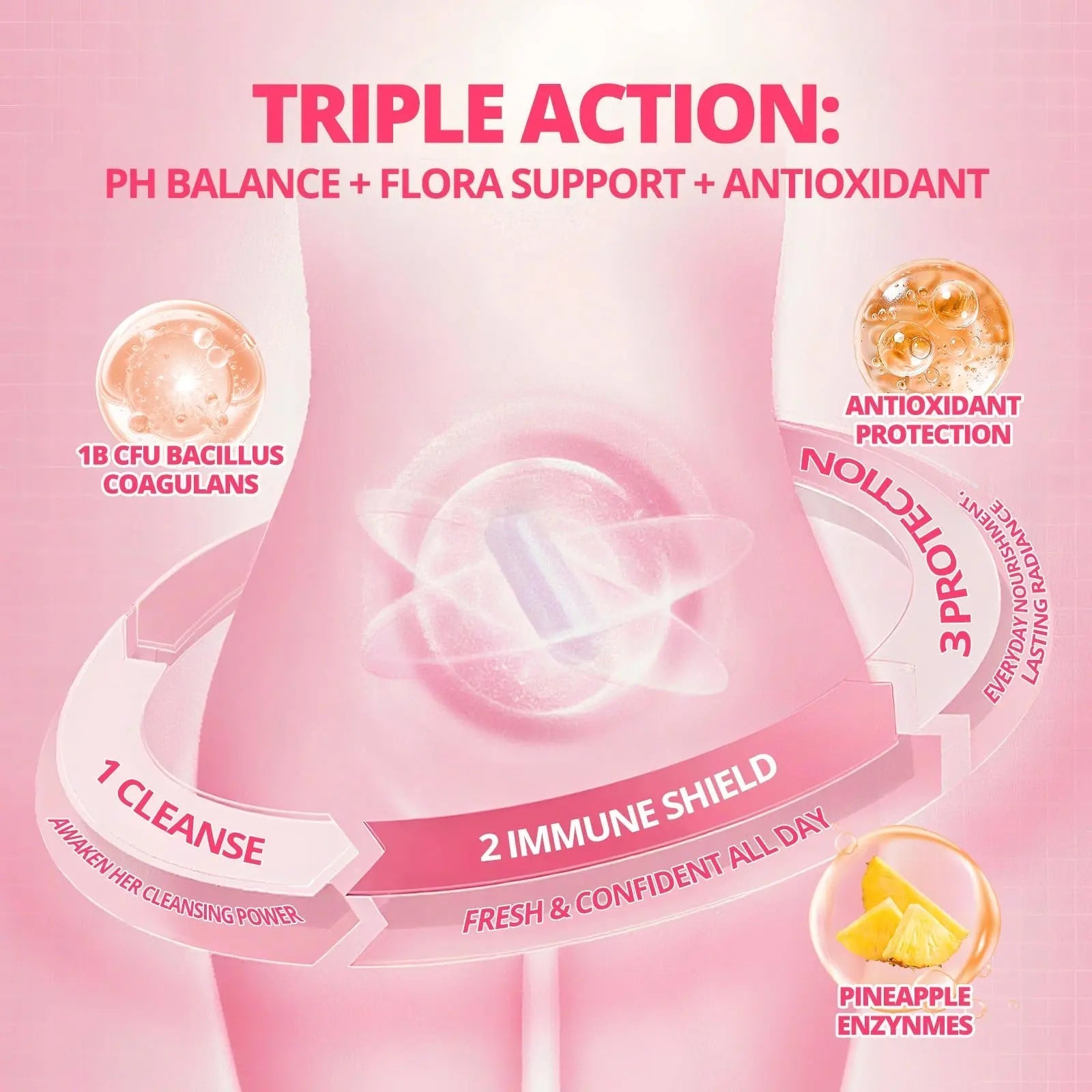 Women's Probiotic Gummies Nutrition Premium Feminine Balance Gummies - Supports pH Balance, Digestion & Immune Health - Hawaiian Pineapple Flavor sups nature buy supplements canada