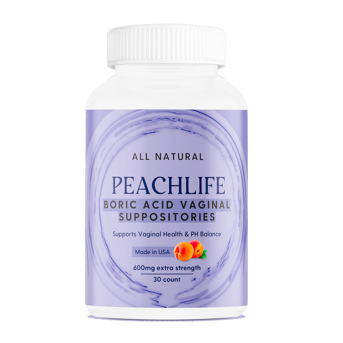 Peachlife Boric Acid Suppositories in Vegetable Capsules - USA Made - Vaginal pH Peachlife buy supplements canada