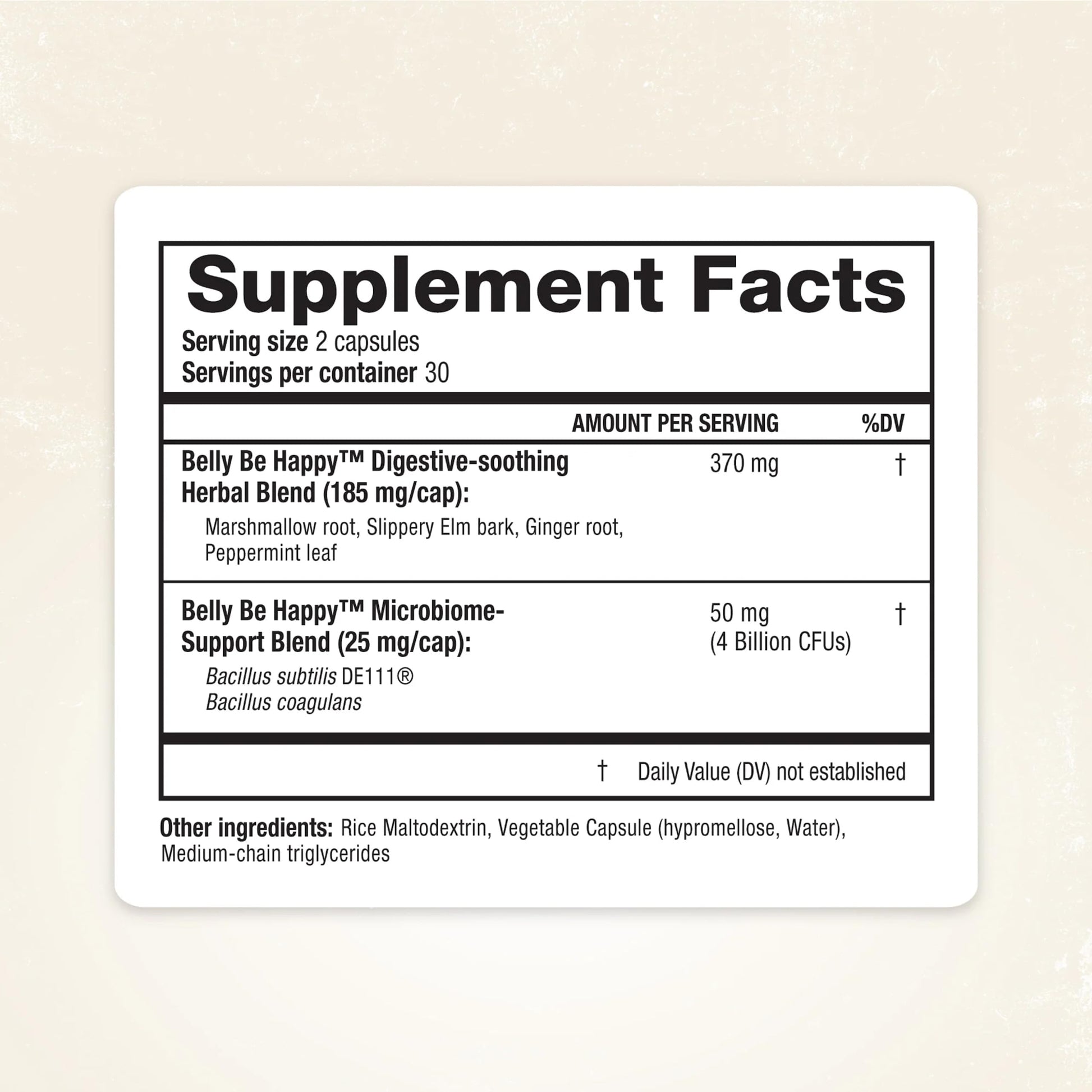 RidgeCrest Herbals Belly Be Happy - 60 Capsules - Digestive Comfort Support - Non-GMO RidgeCrest Herbals buy supplements canada